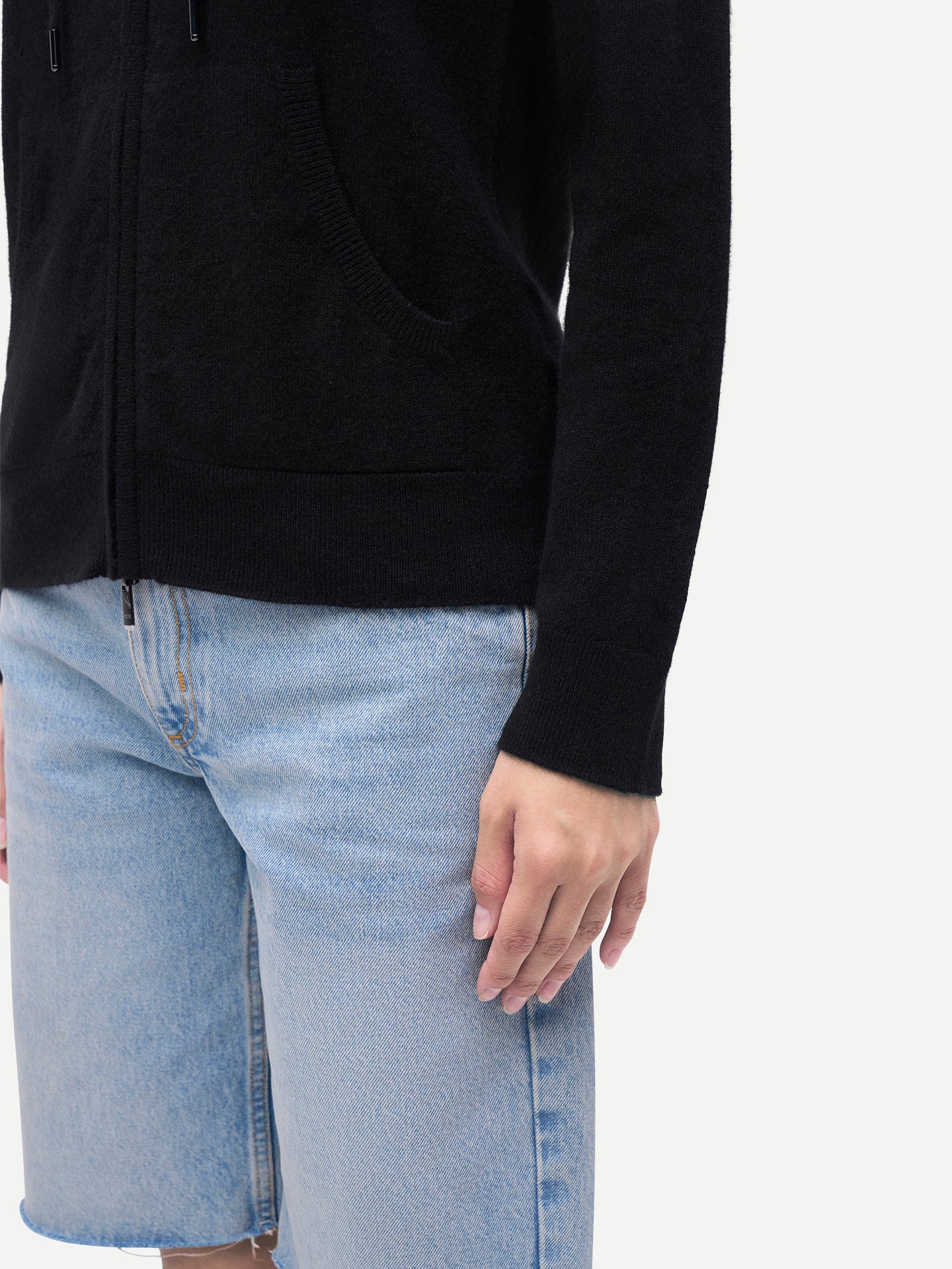 Sweat à capuche zippé femme avec poche Smiley