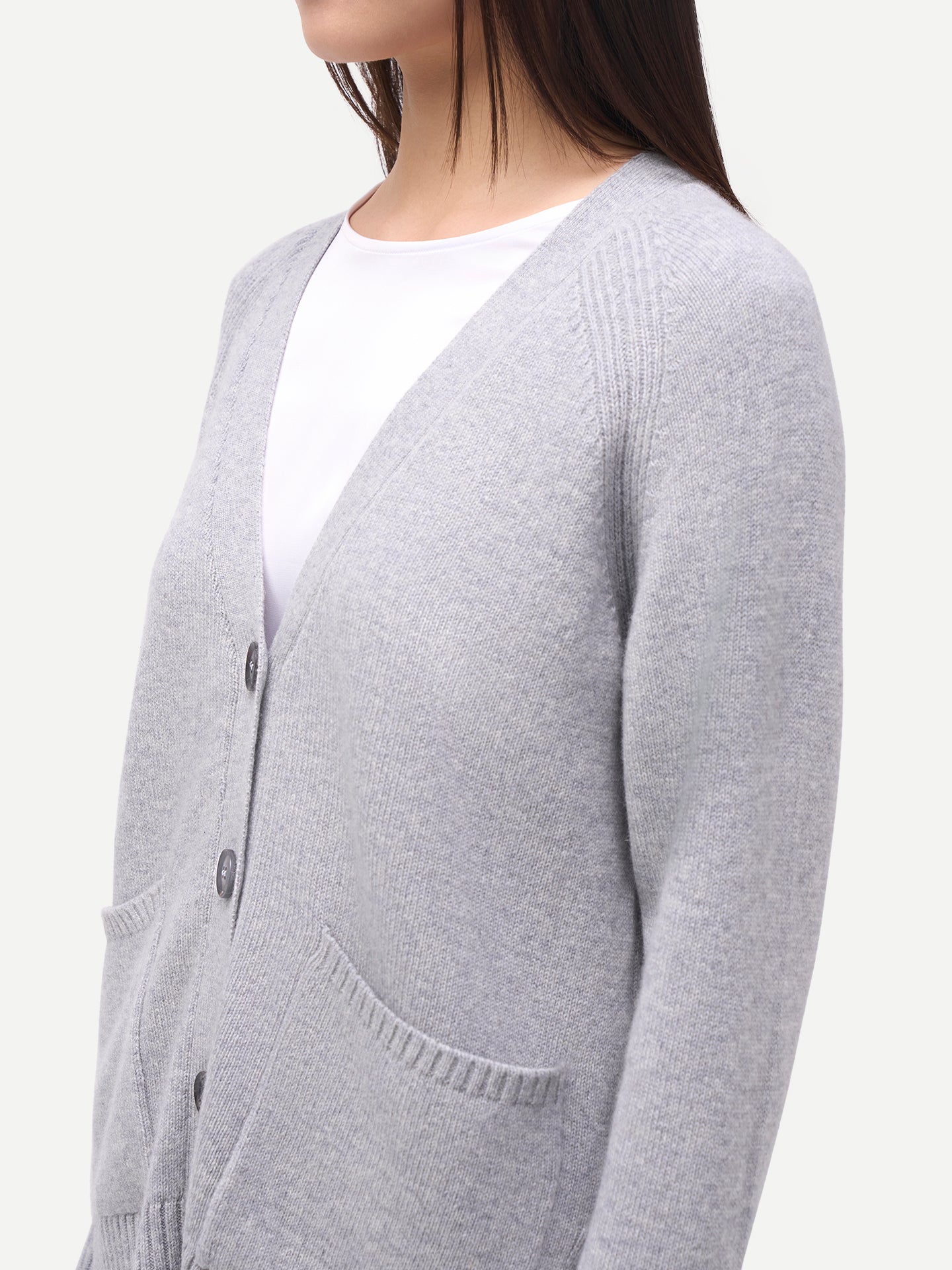 Cardigan en cachemire à la coupe décontractée