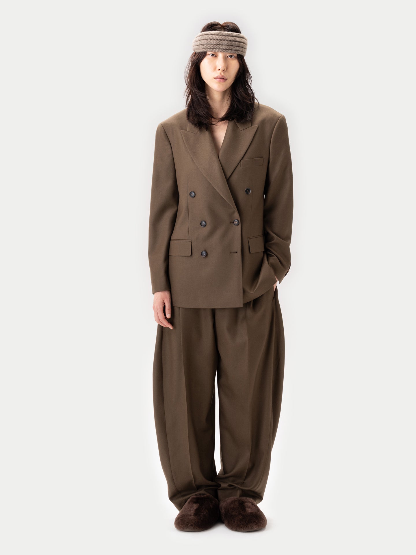 Blazer Double-Breasted en Cachemire