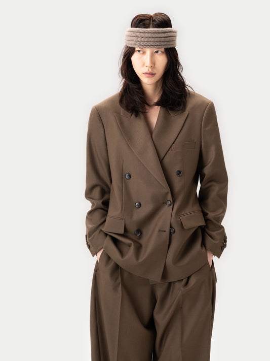 Blazer Double-Breasted en Cachemire