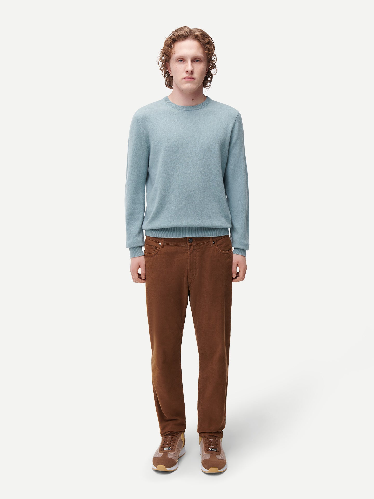 Pull col rond en cachemire Essential pour hommes