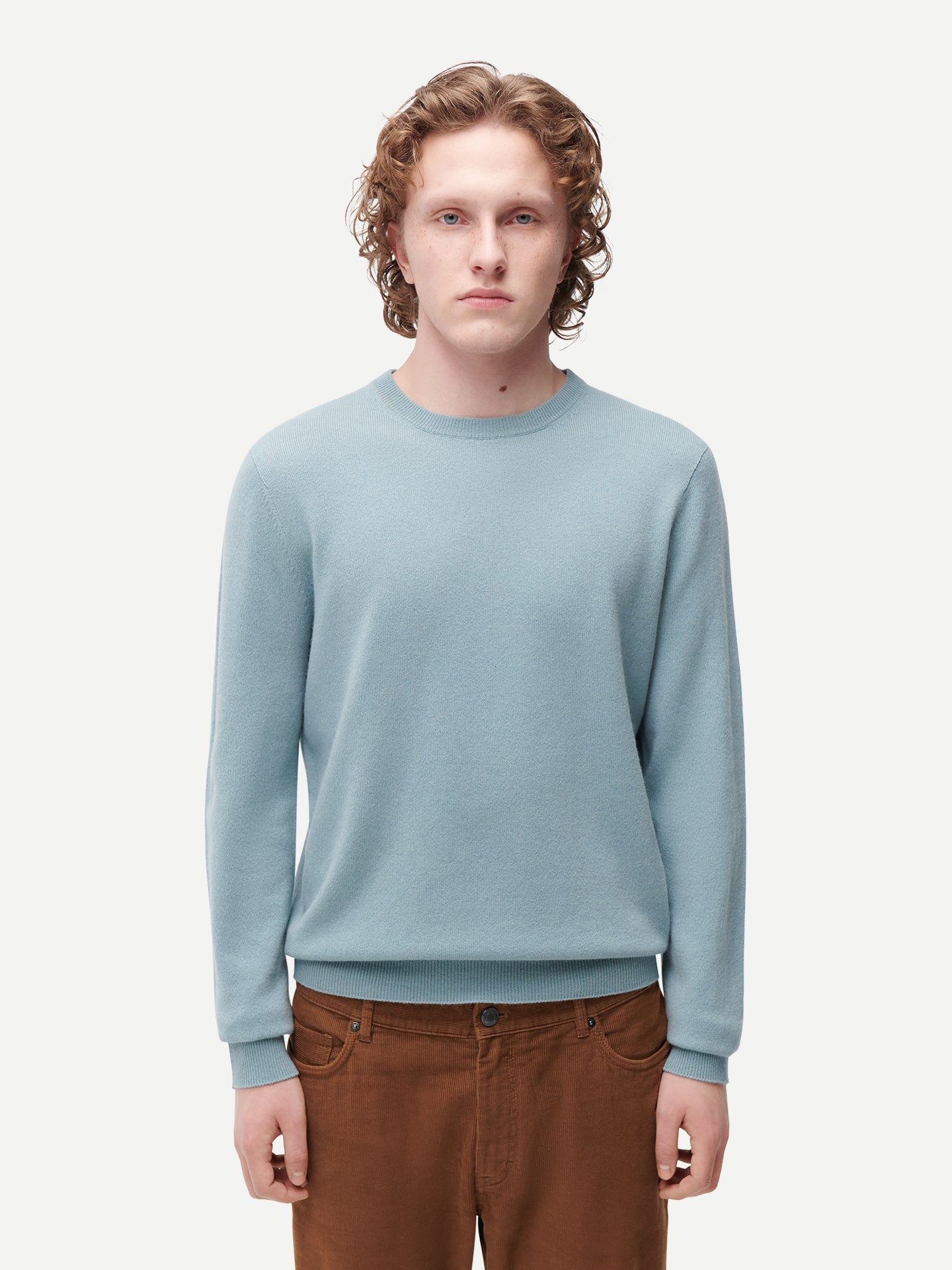 Pull col rond en cachemire Essential pour hommes