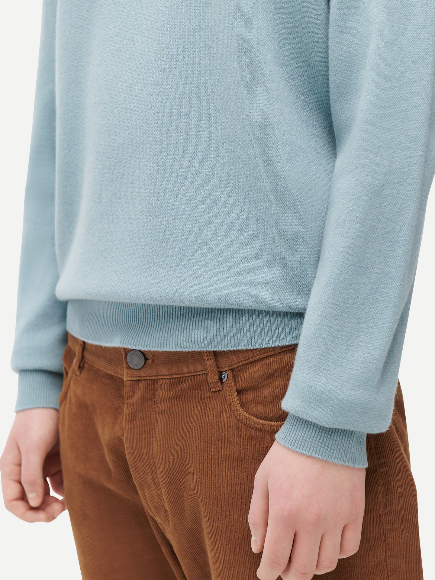 Pull col rond en cachemire Essential pour hommes