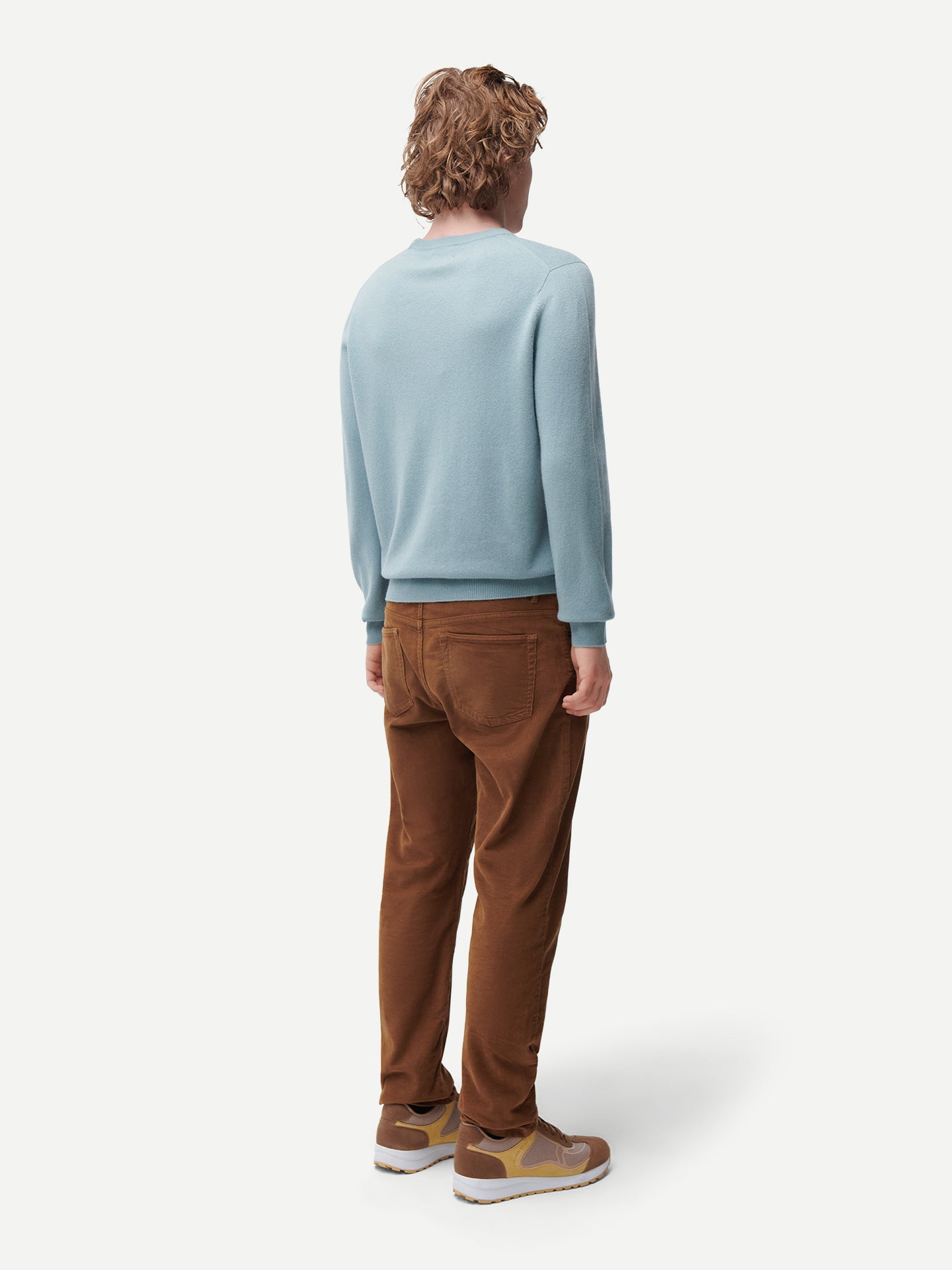 Pull col rond en cachemire Essential pour hommes