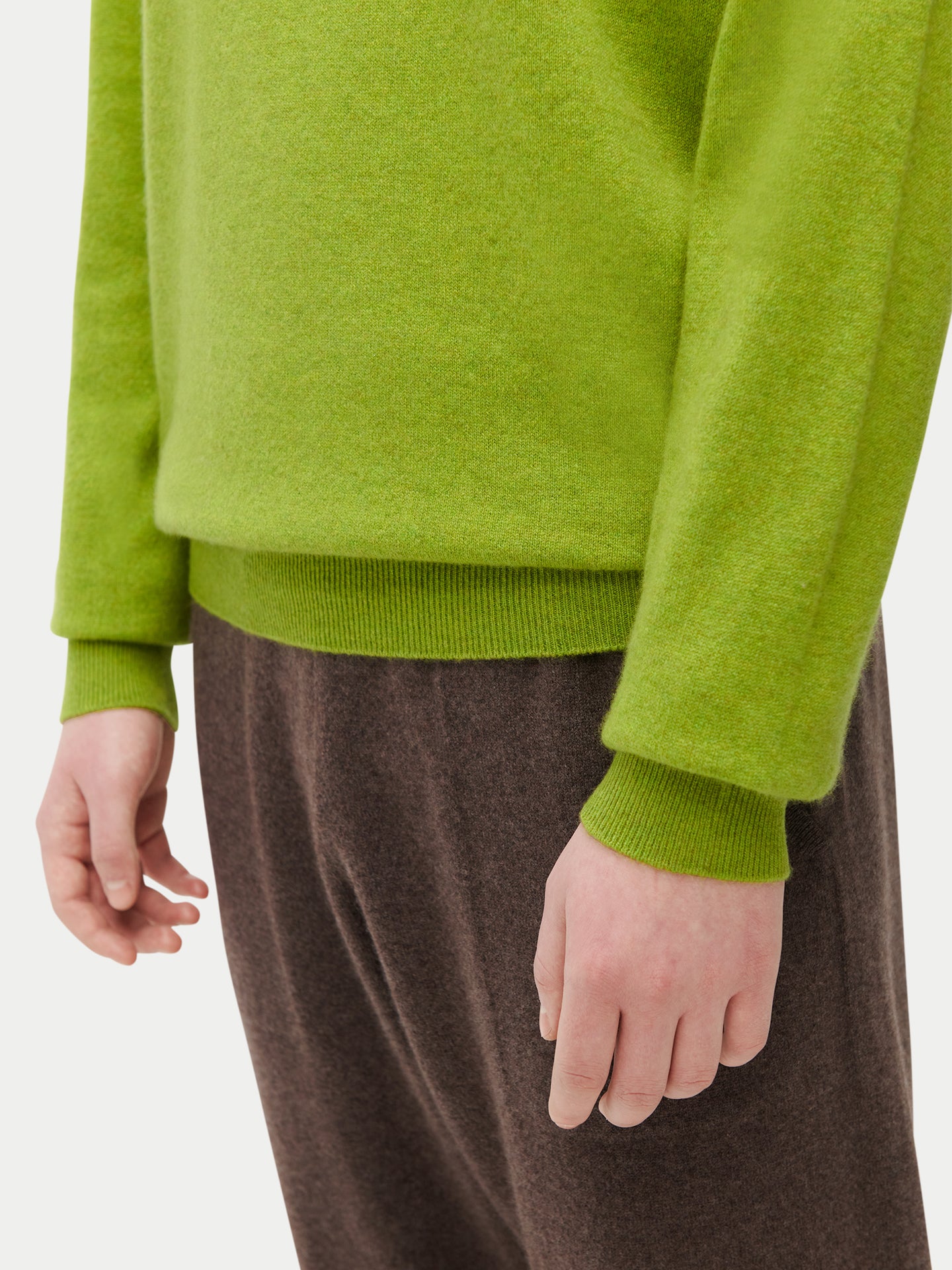 Pull col rond en cachemire pour hommes