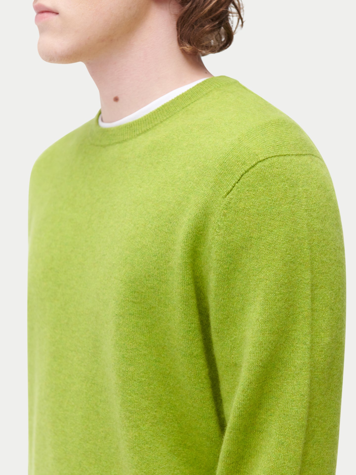 Pull col rond en cachemire pour hommes