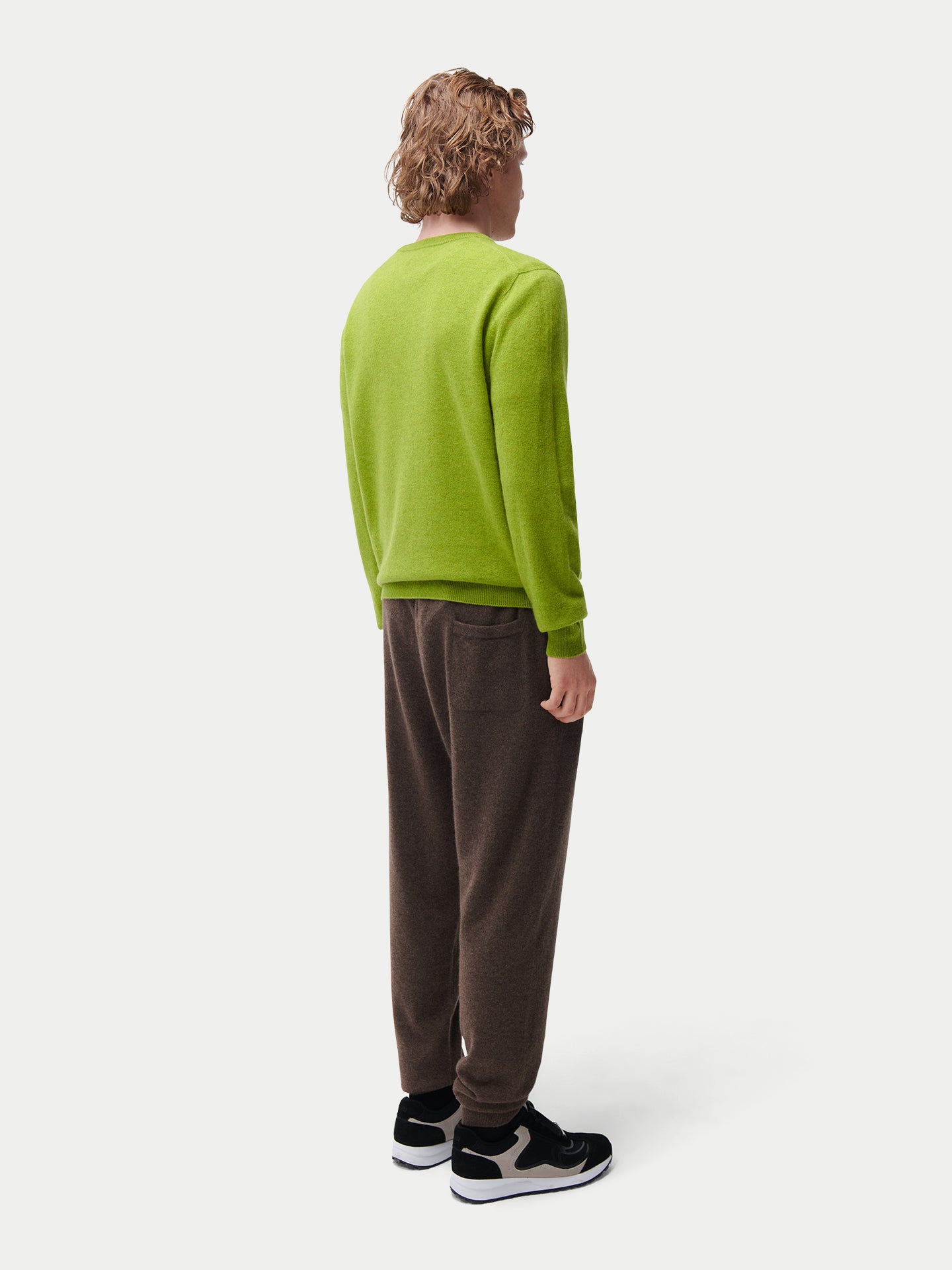Pull col rond en cachemire pour hommes