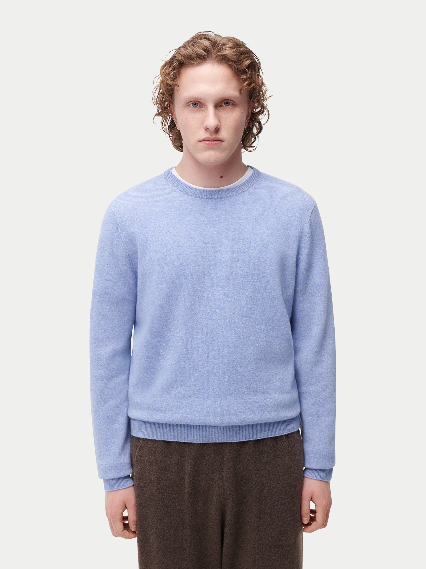 Pull col rond en cachemire Essential pour hommes
