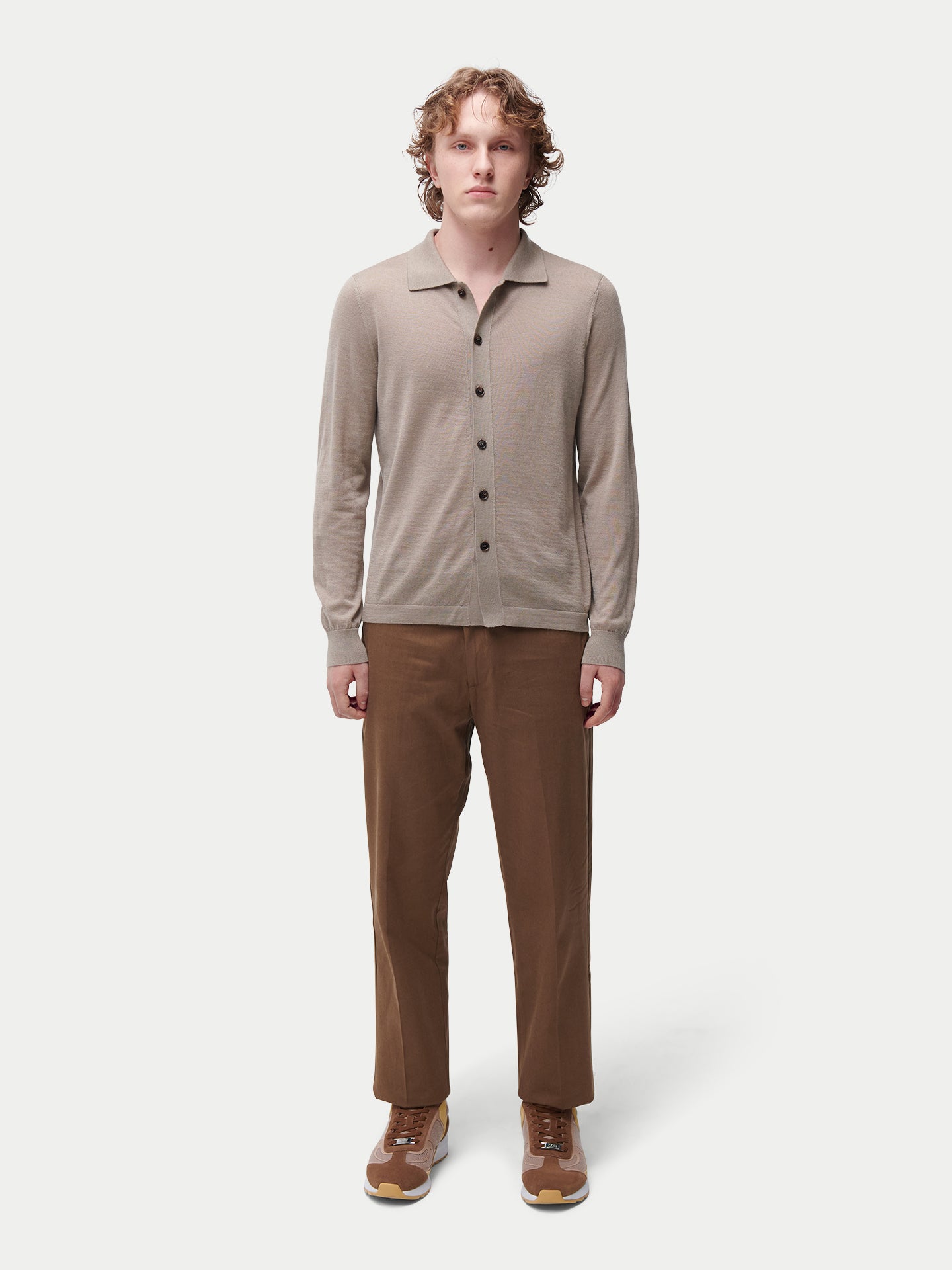Cardigan à col roulé en cachemire et soie