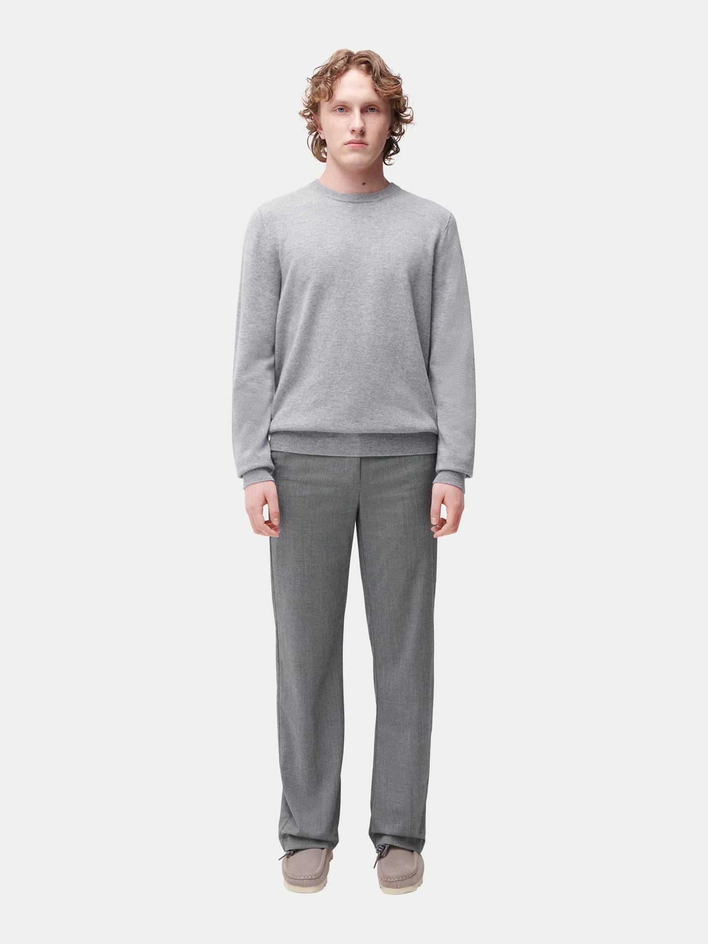 Pull col rond en cachemire Essential pour hommes