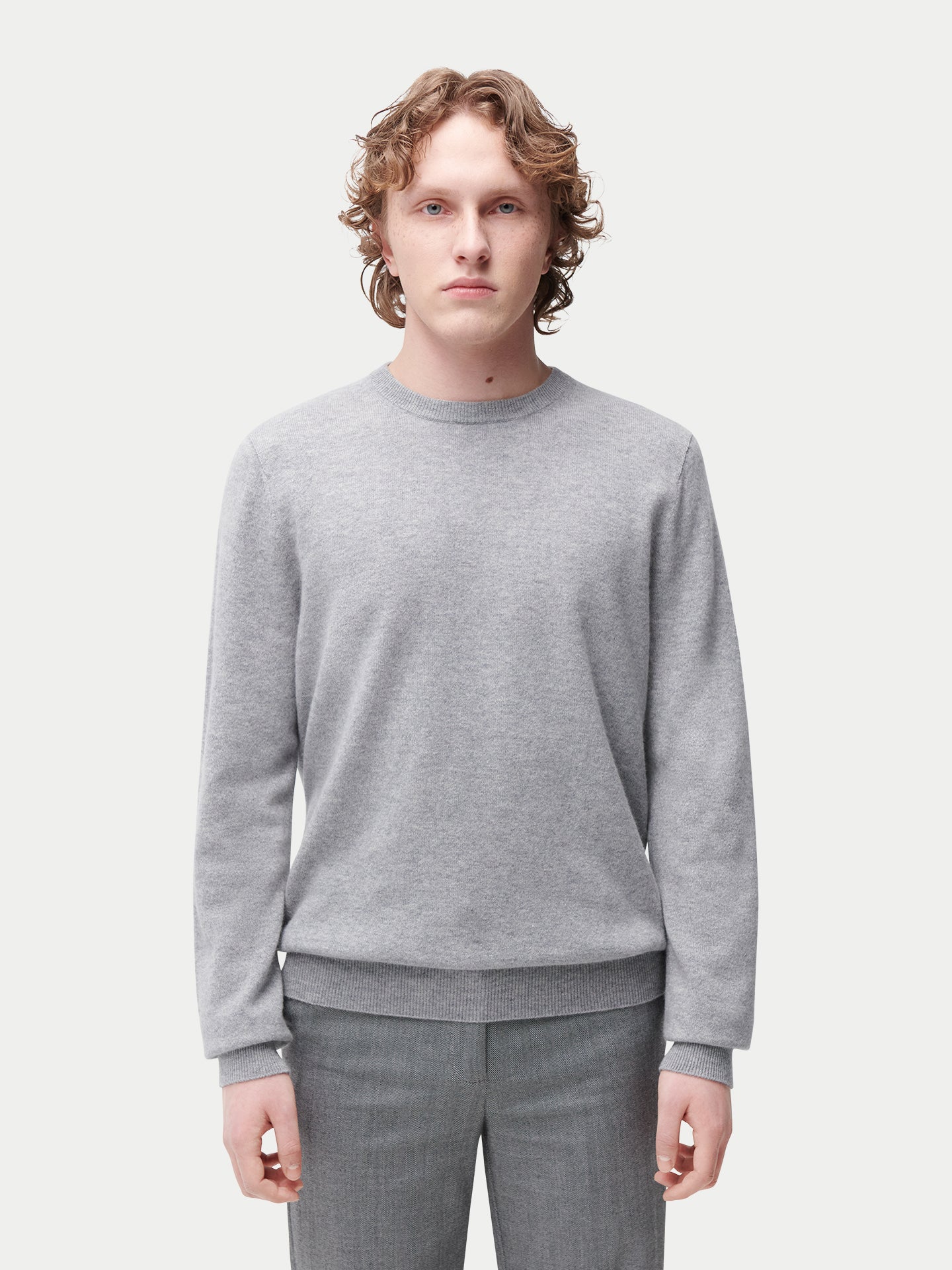 Pull col rond en cachemire Essential pour hommes