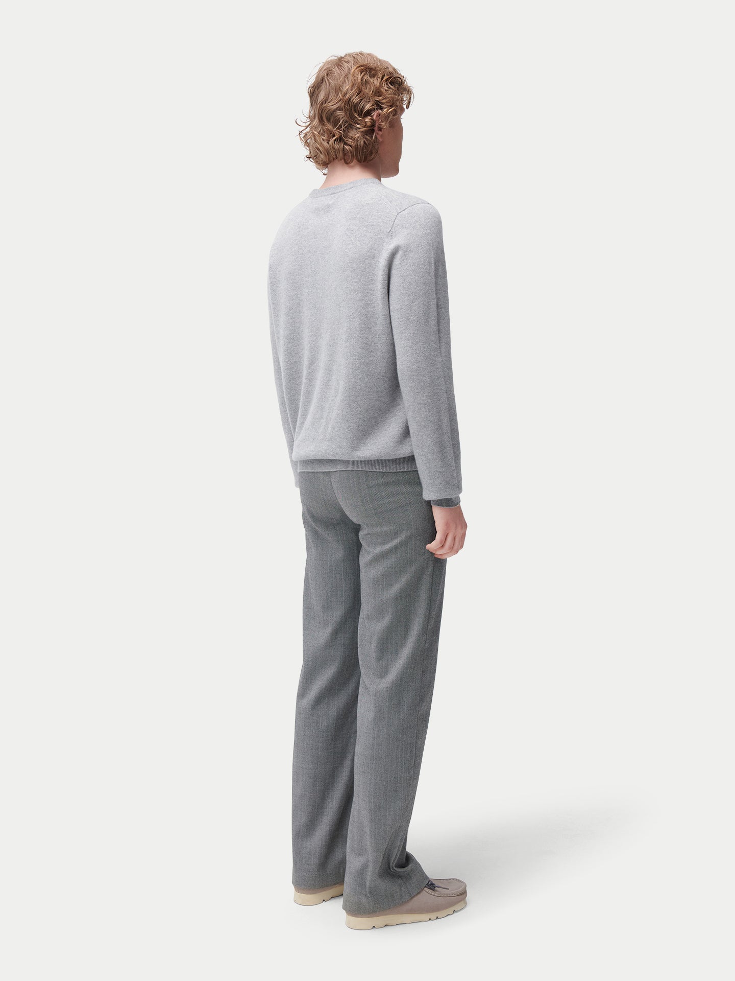 Pull col rond en cachemire Essential pour hommes