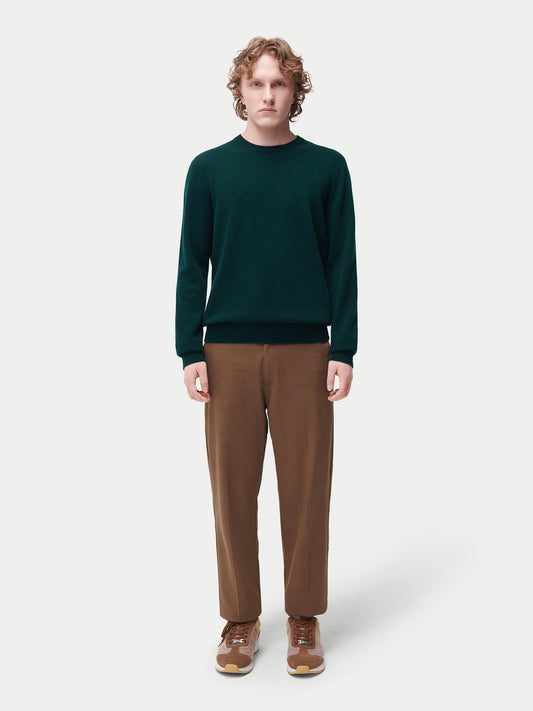 Pull col rond en cachemire pour hommes