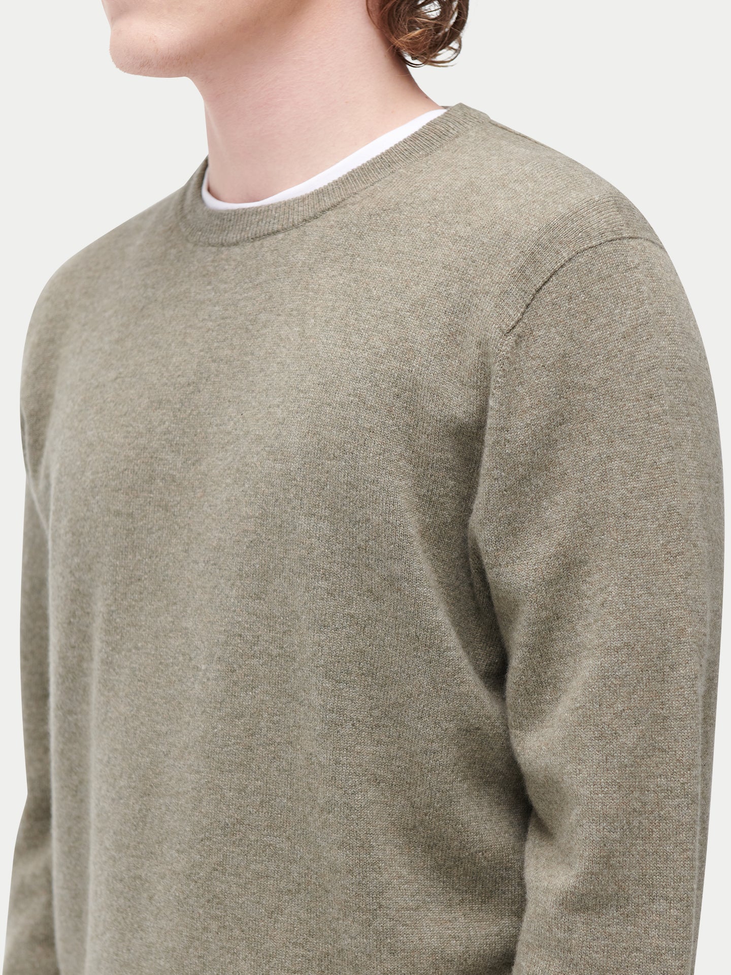 Pull col rond en cachemire Essential pour hommes
