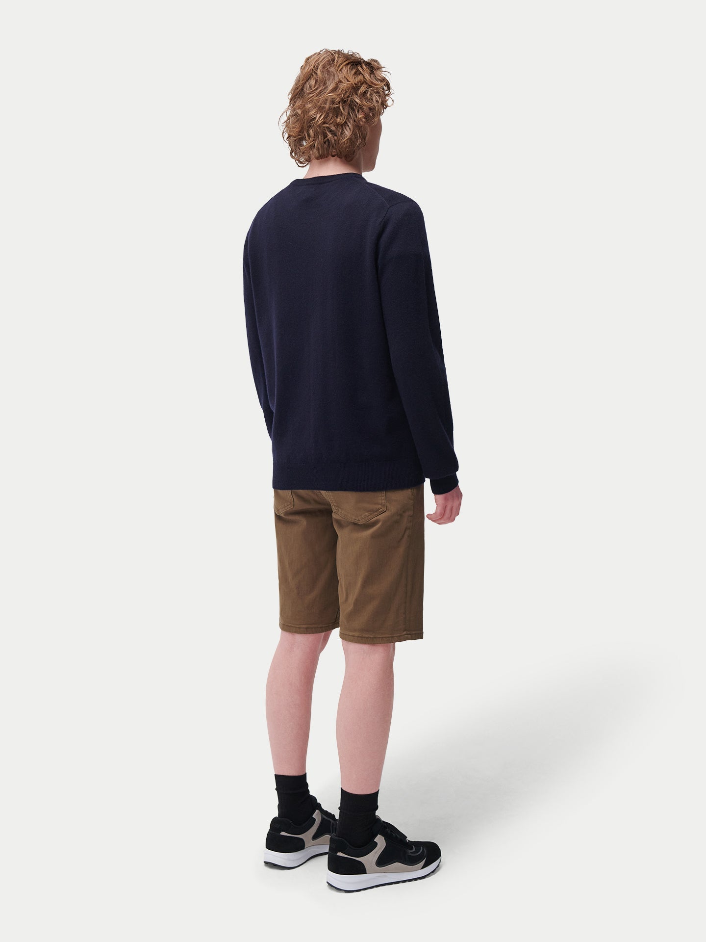 Pull col rond en cachemire Essential pour hommes