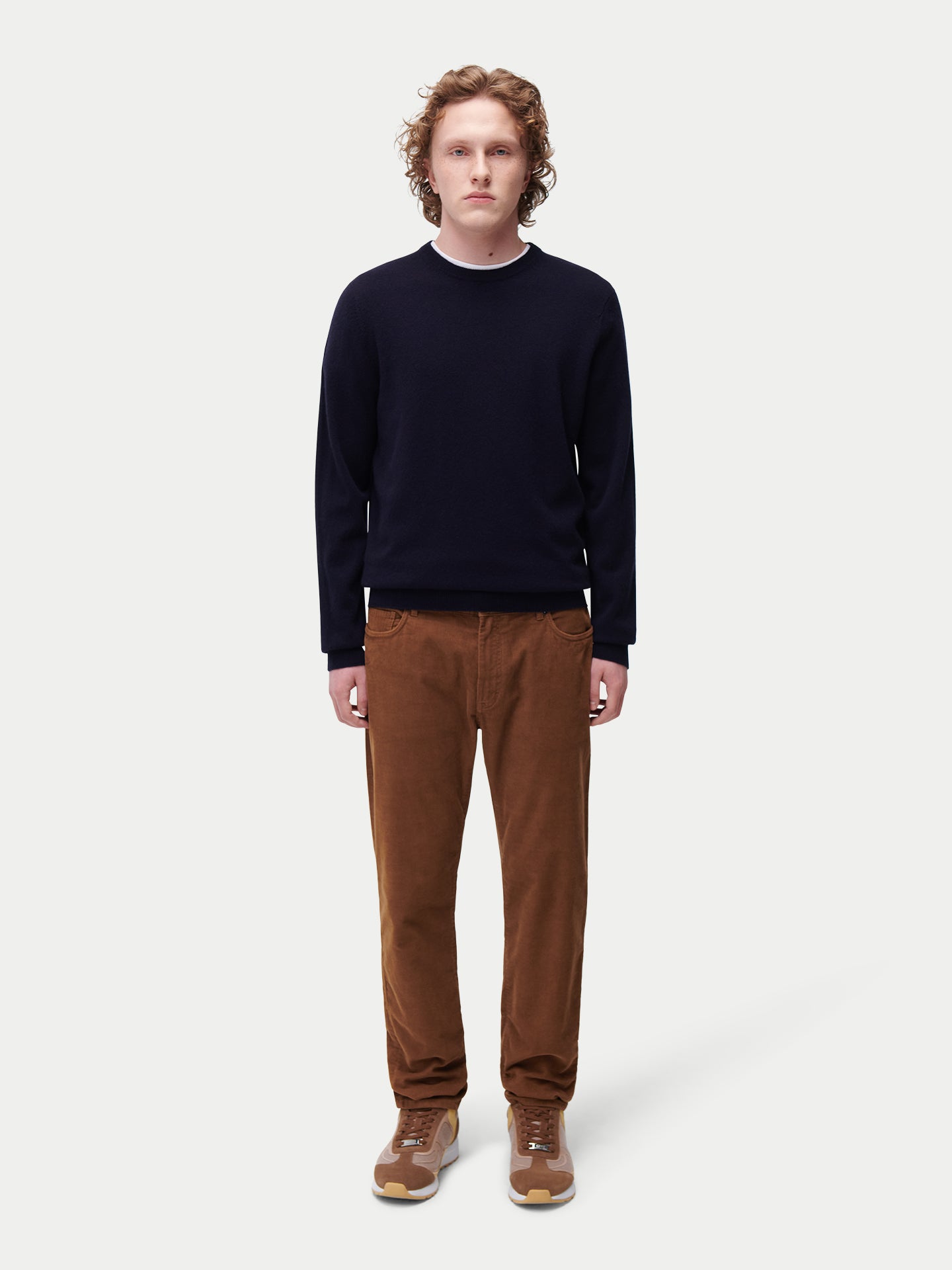 Pull col rond en cachemire Essential pour hommes