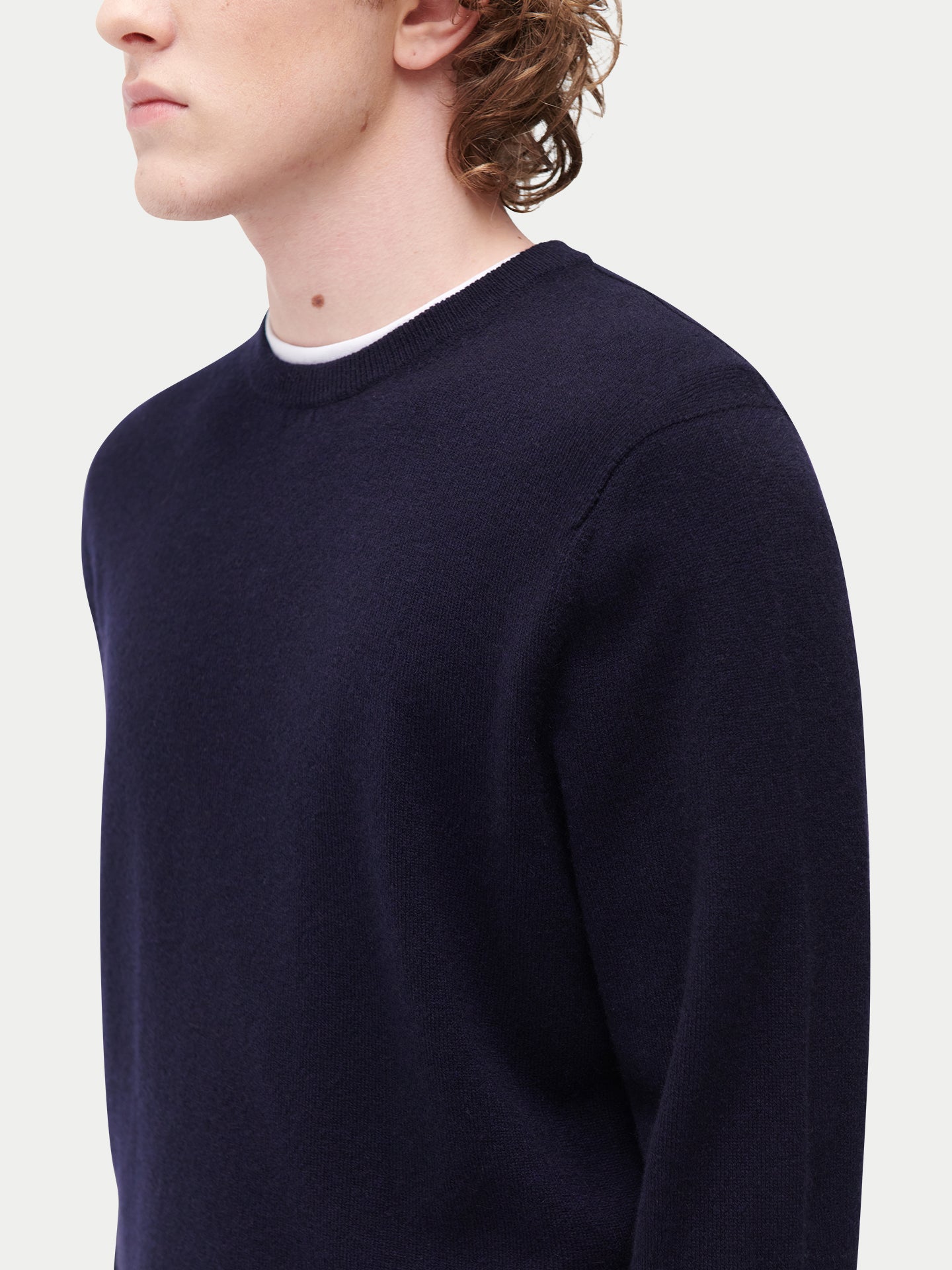 Pull col rond en cachemire Essential pour hommes