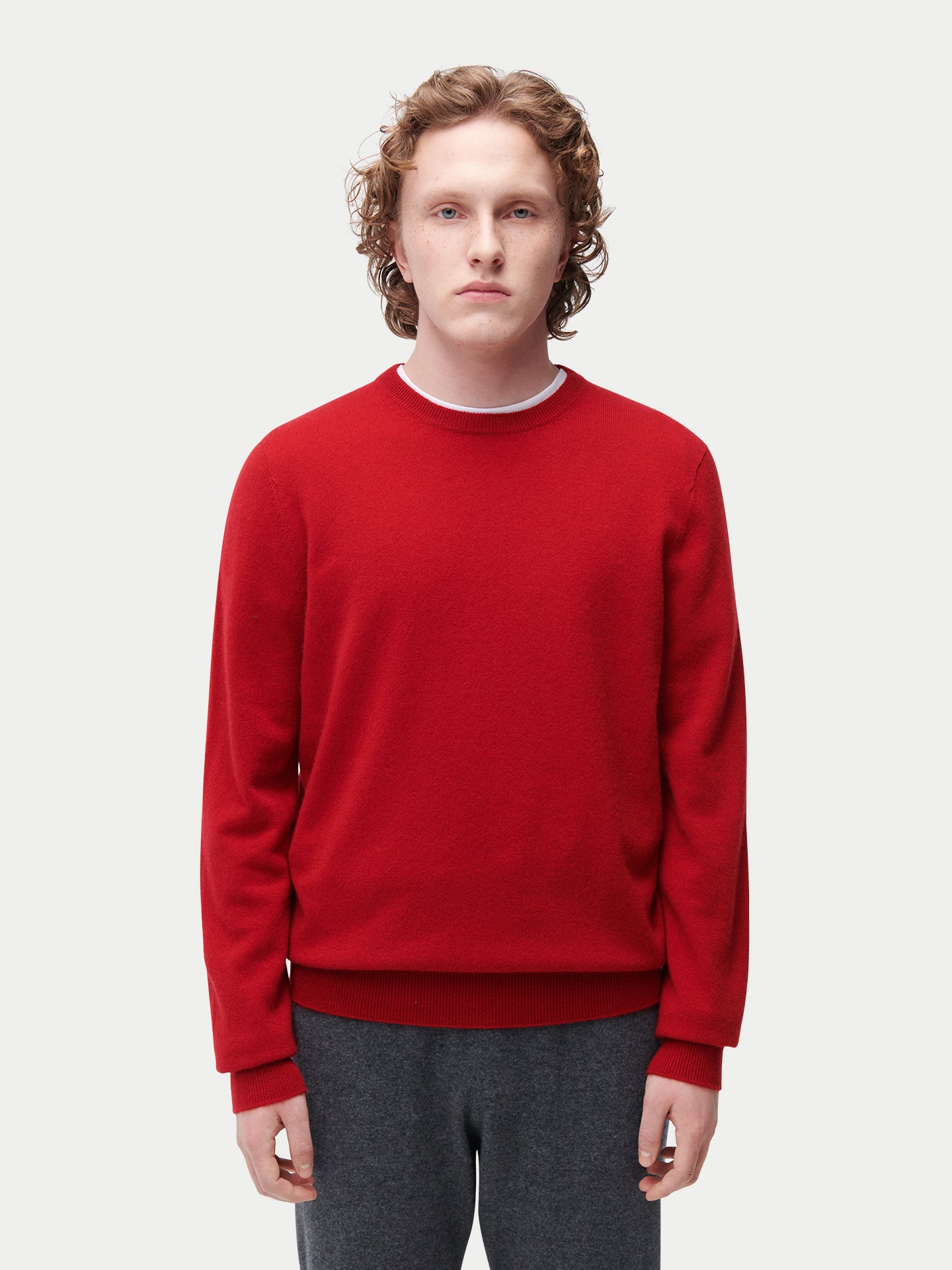 Pull col rond en cachemire Essential pour hommes
