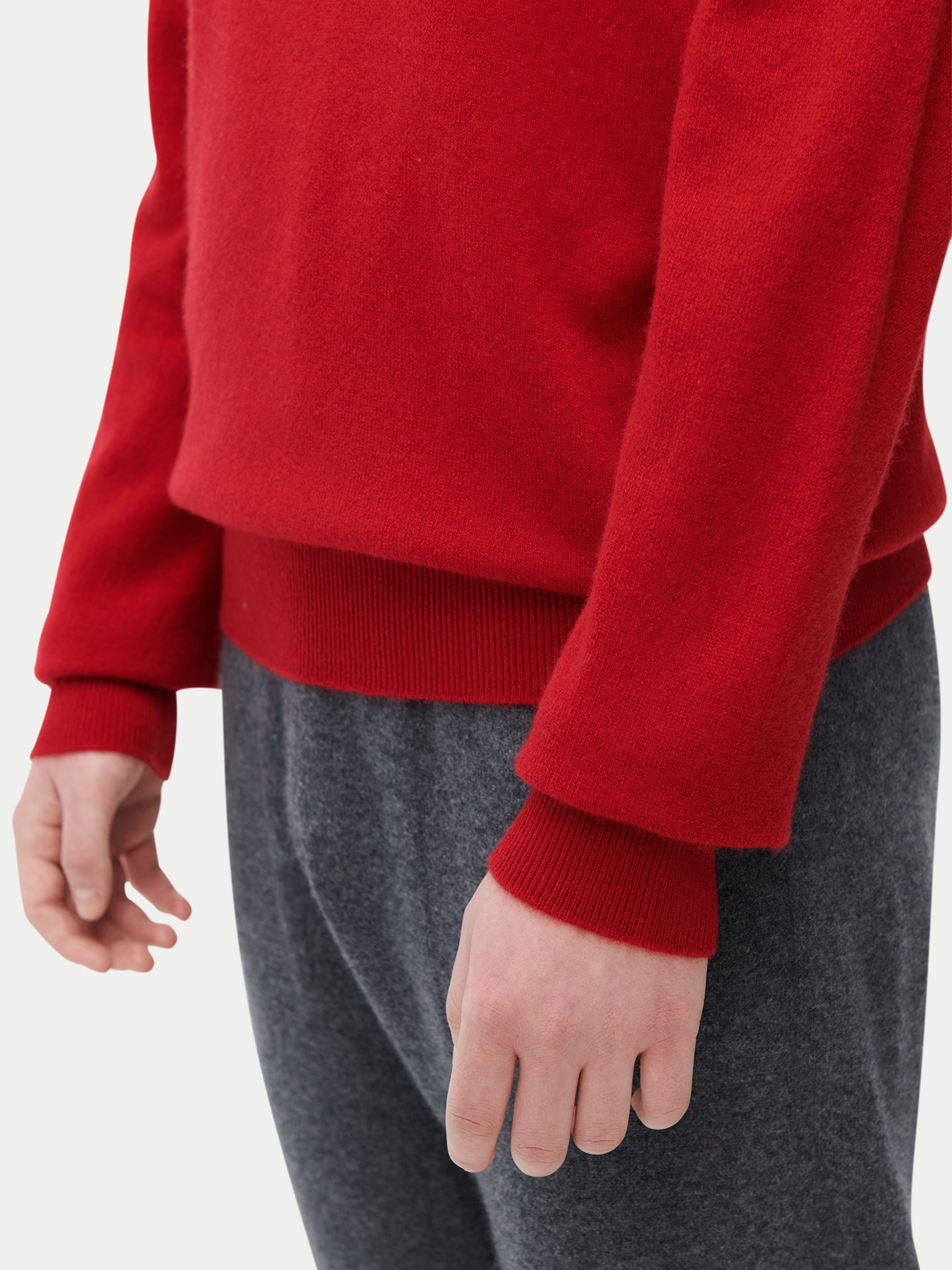 Pull col rond en cachemire Essential pour hommes
