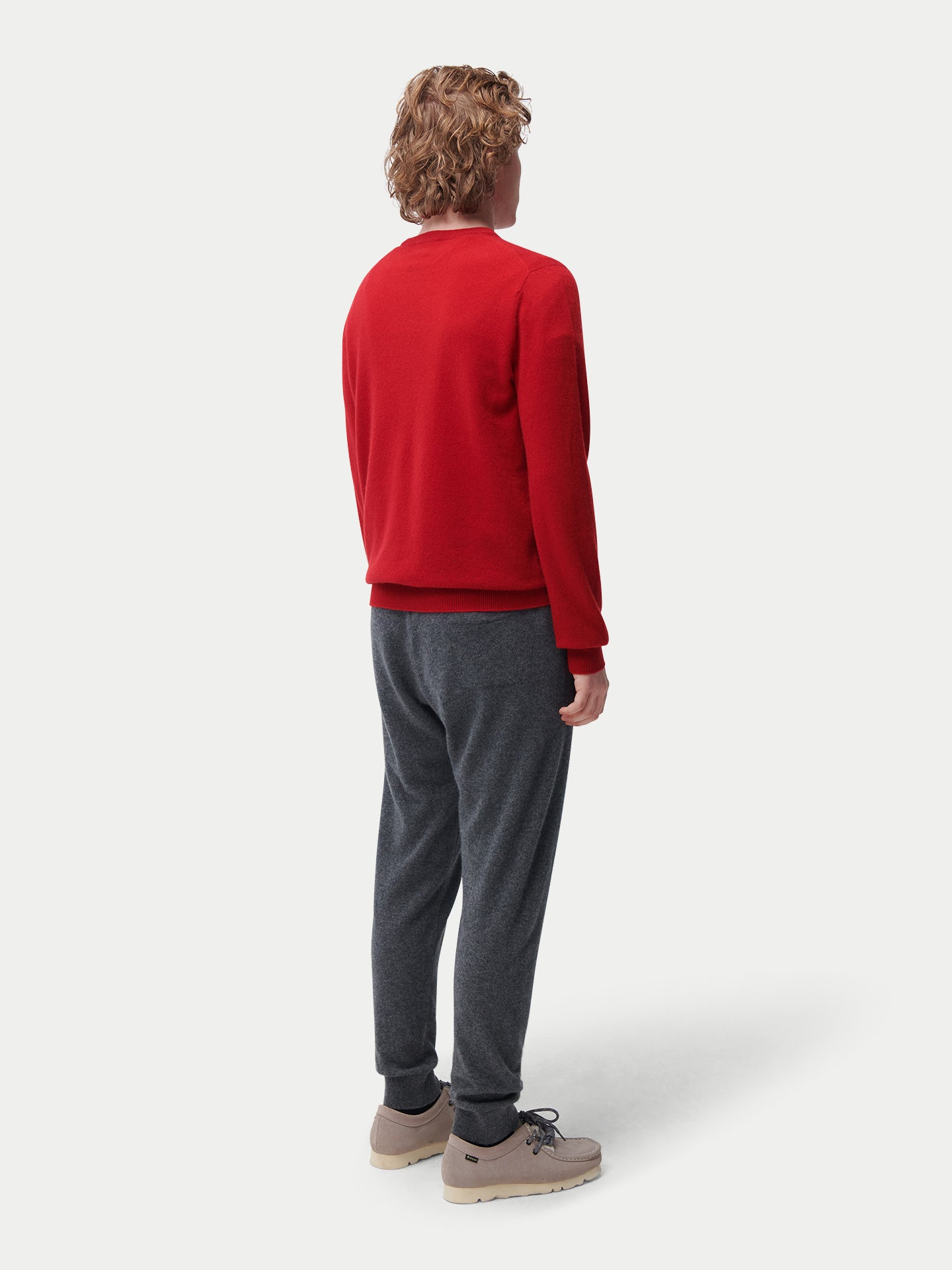 Pull col rond en cachemire Essential pour hommes
