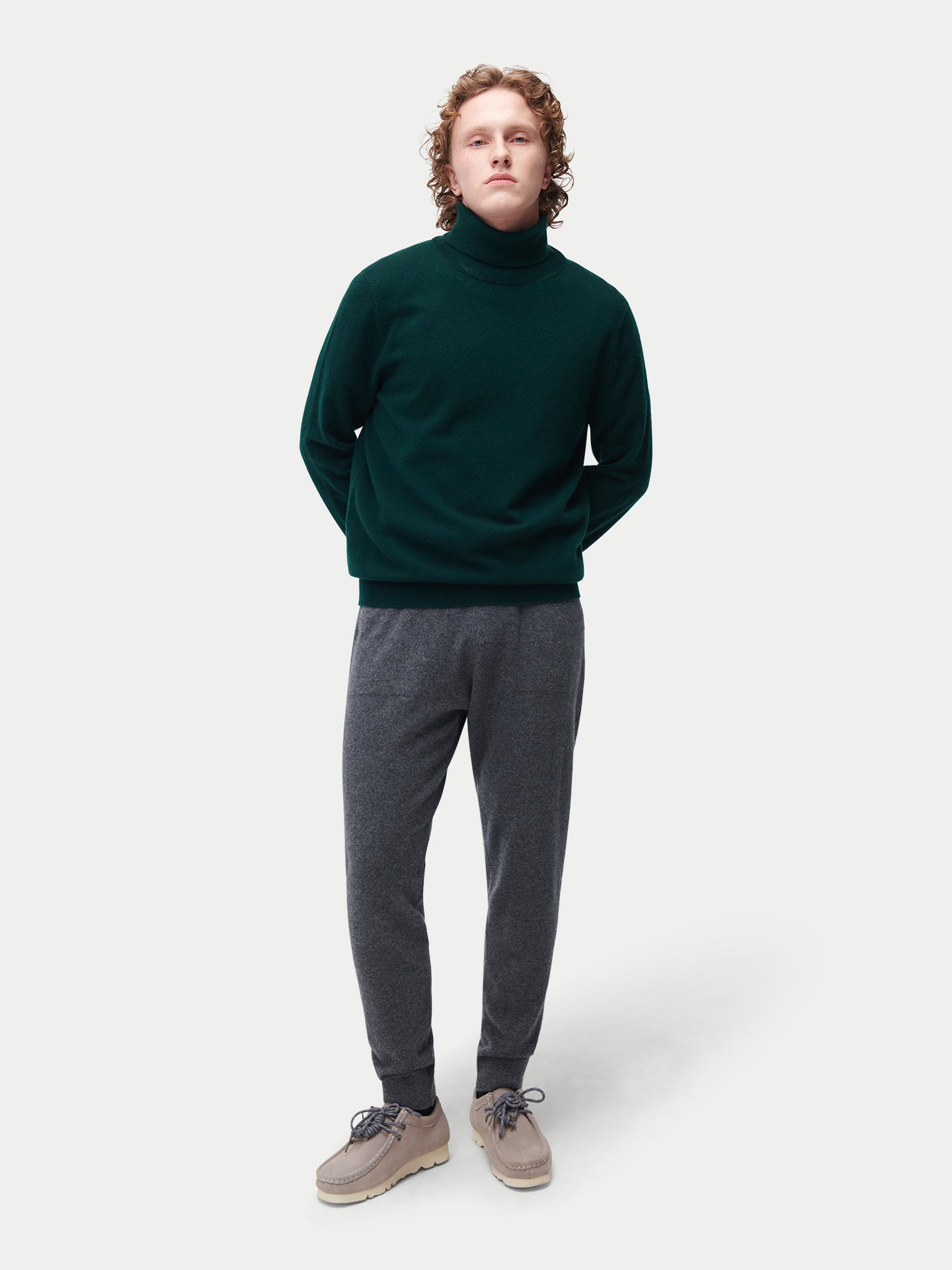 Pull col roulé en cachemire Essential pour hommes