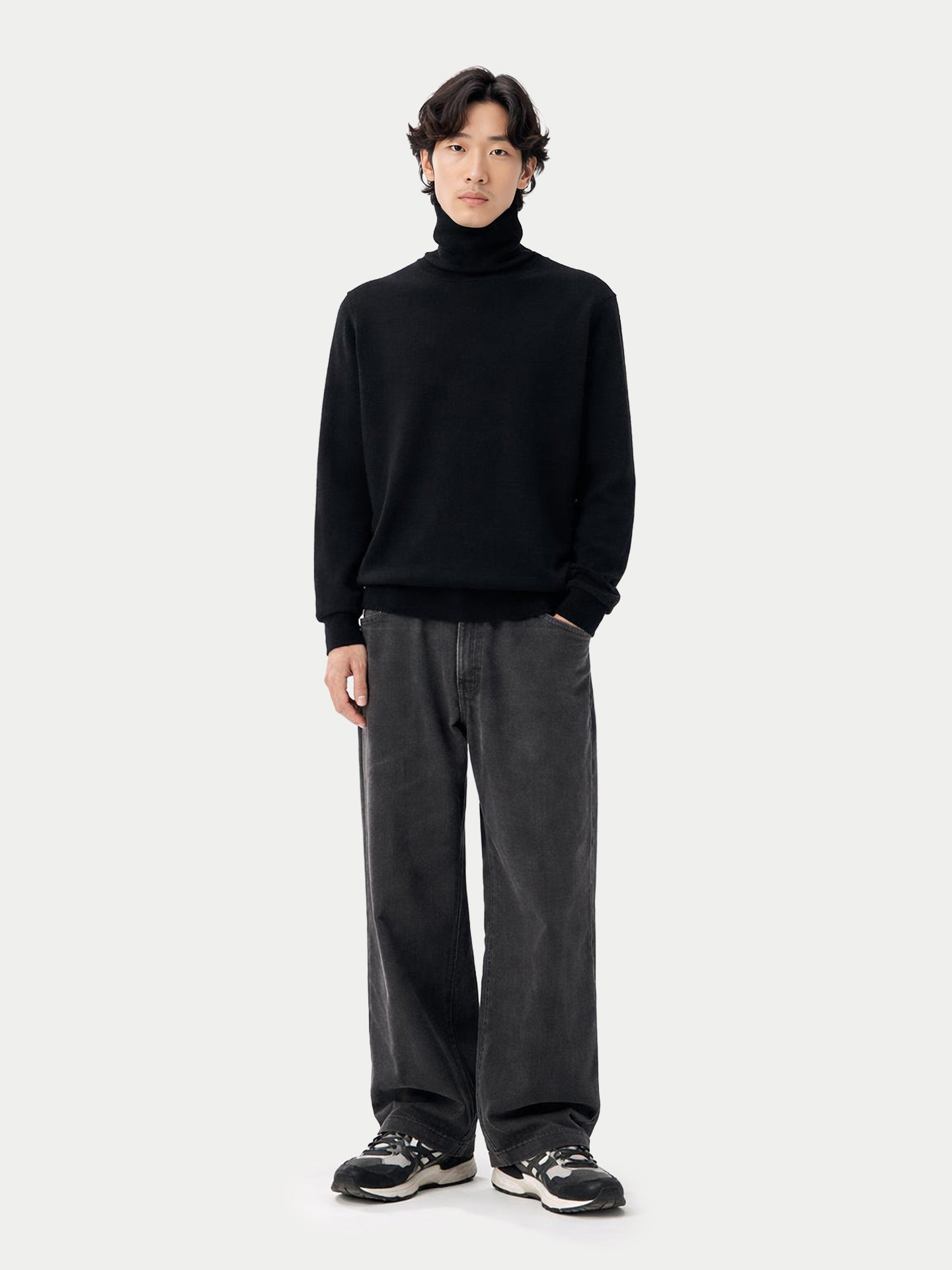 Pull col roulé en cachemire Essential pour hommes