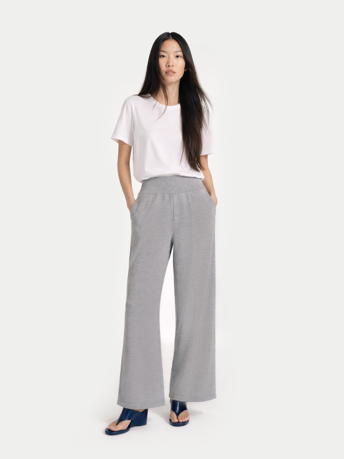 Pantalon large en cachemire
