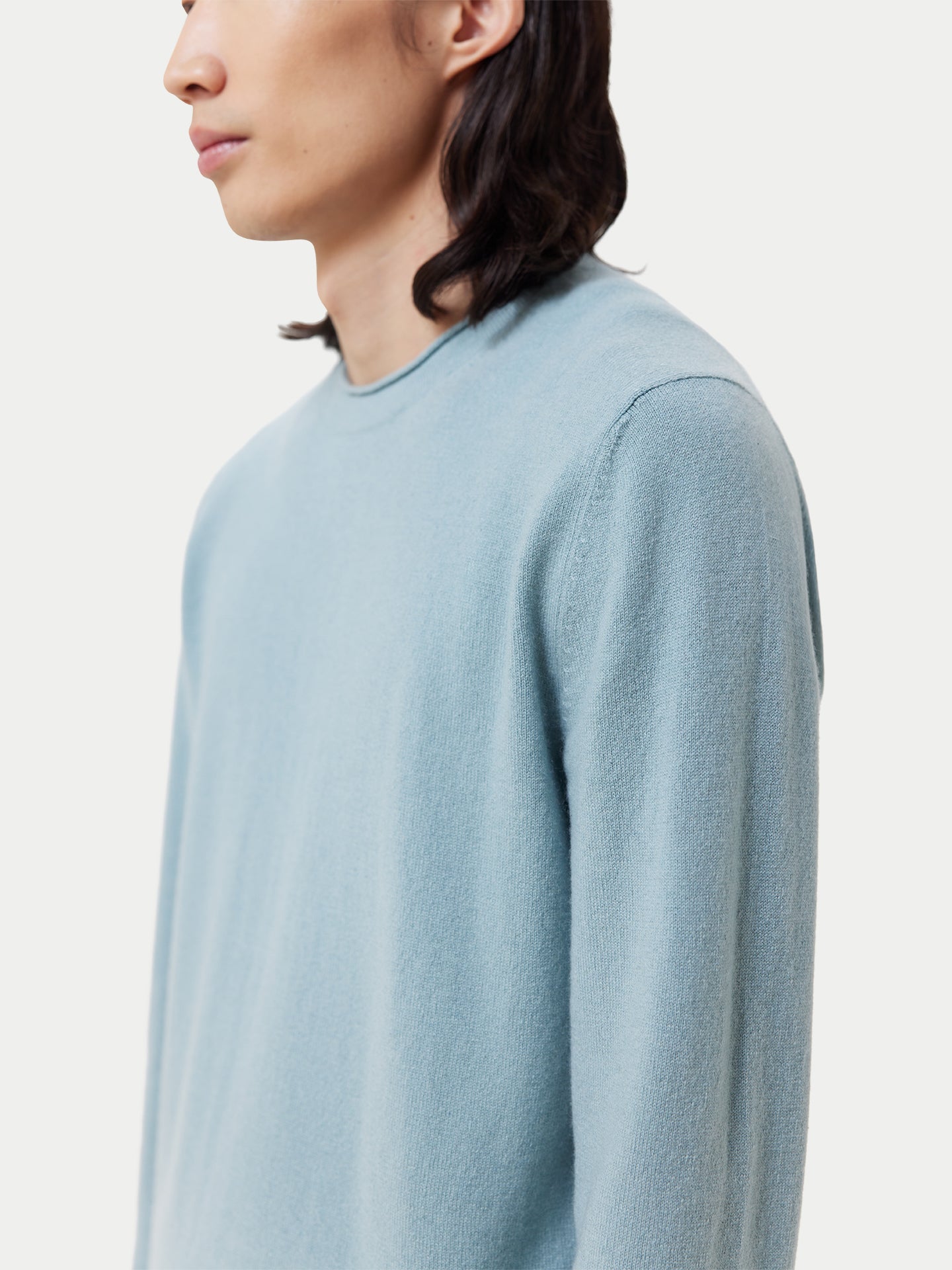Pull col rond en cachemire Navy - Gobi Cashmere