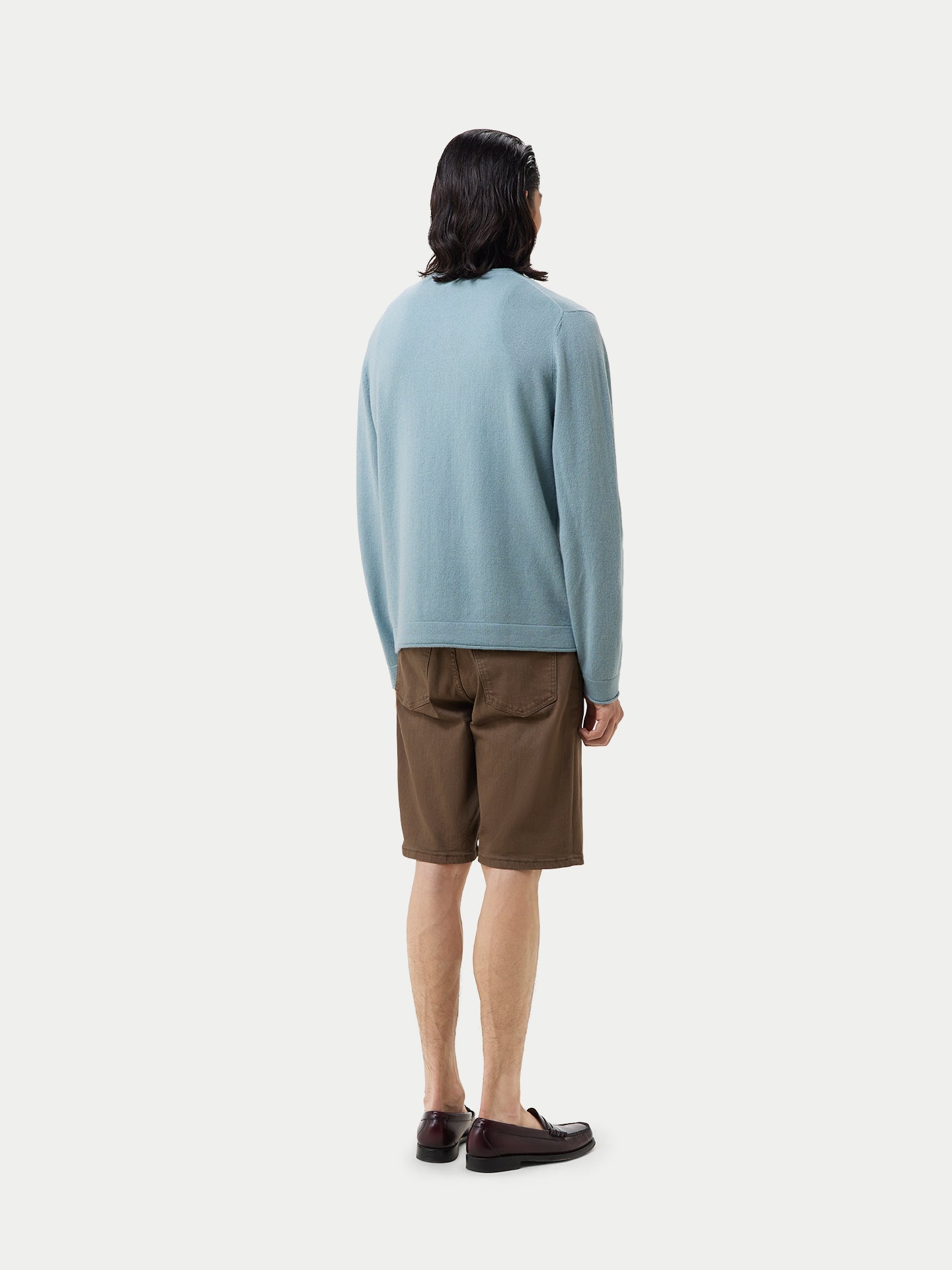 Pull col rond en cachemire Navy - Gobi Cashmere