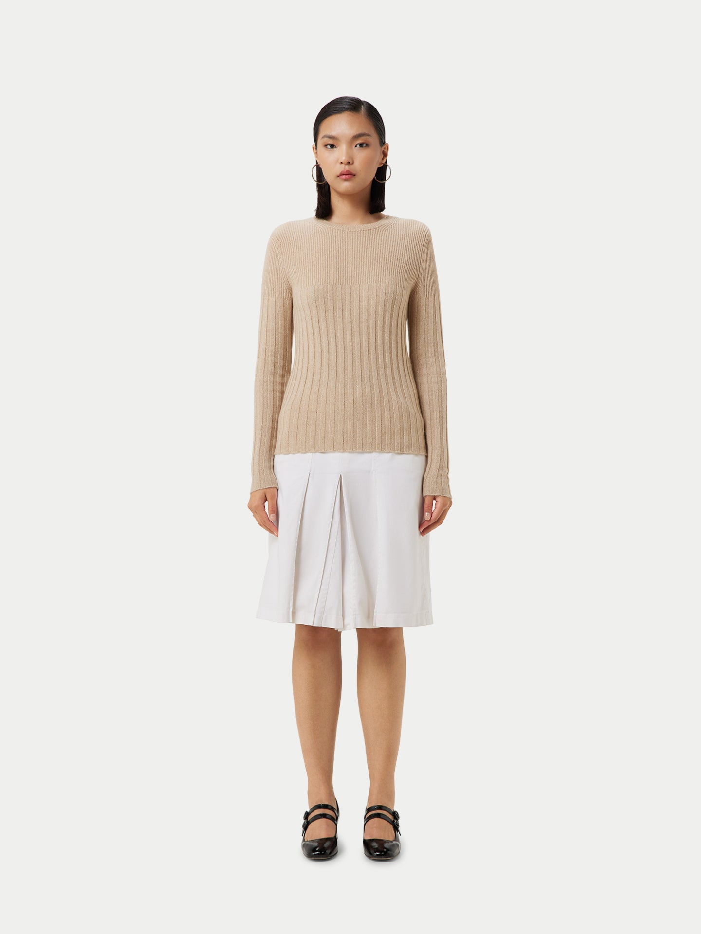 Pull col rond en cachemire Taupe - Gobi Cashmere