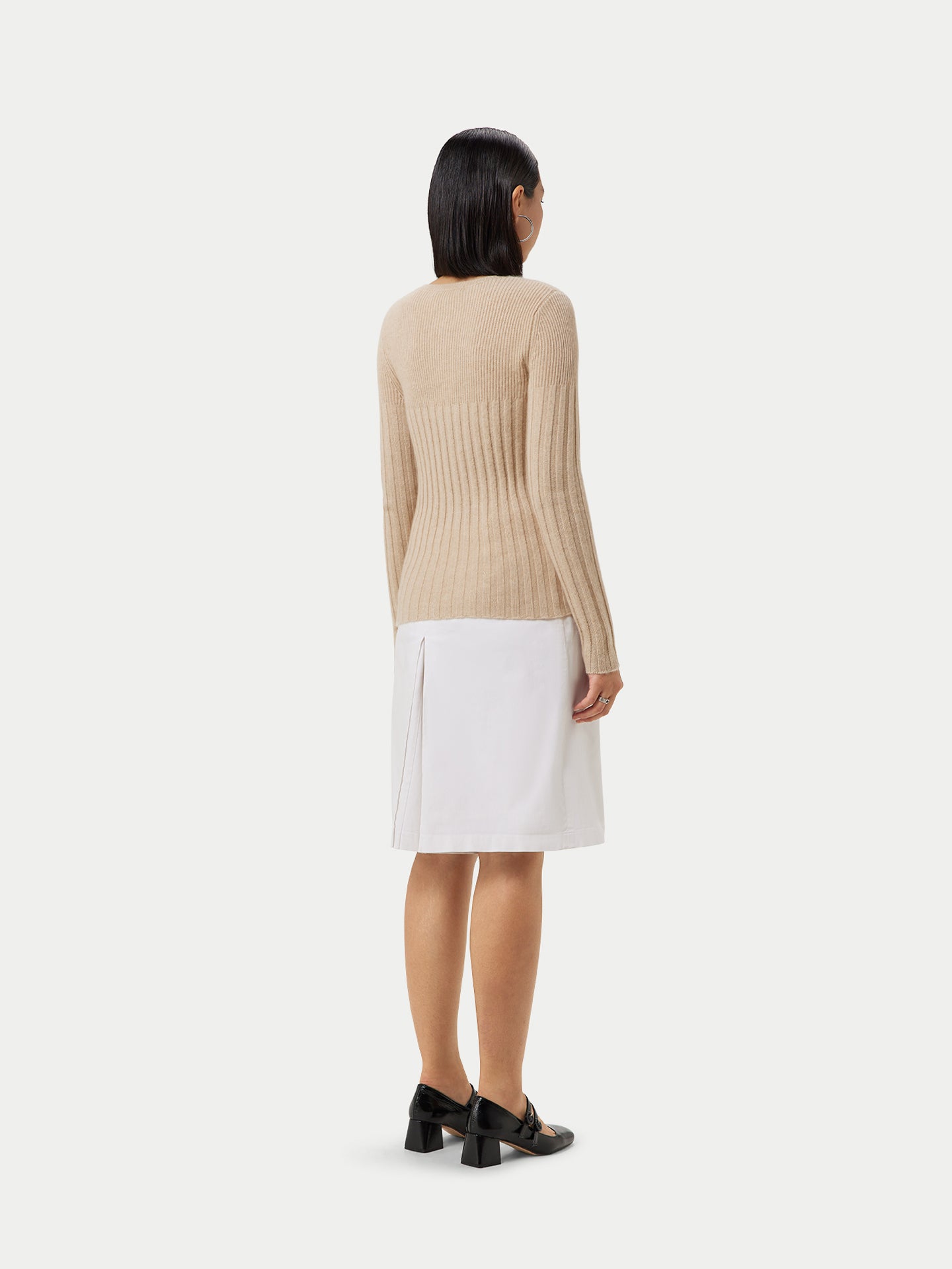 Pull col rond en cachemire Taupe - Gobi Cashmere