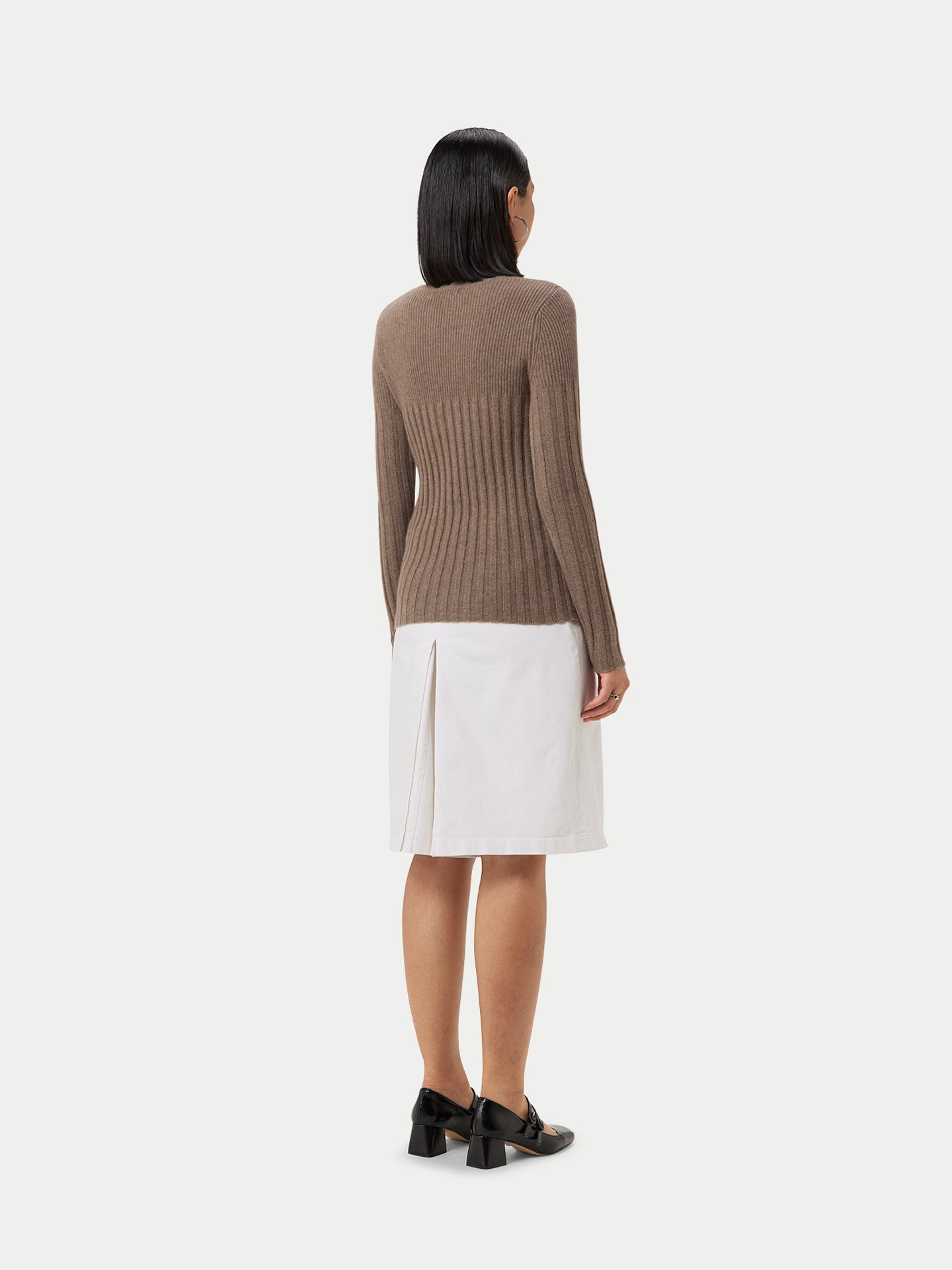 Pull col rond en cachemire Taupe - Gobi Cashmere