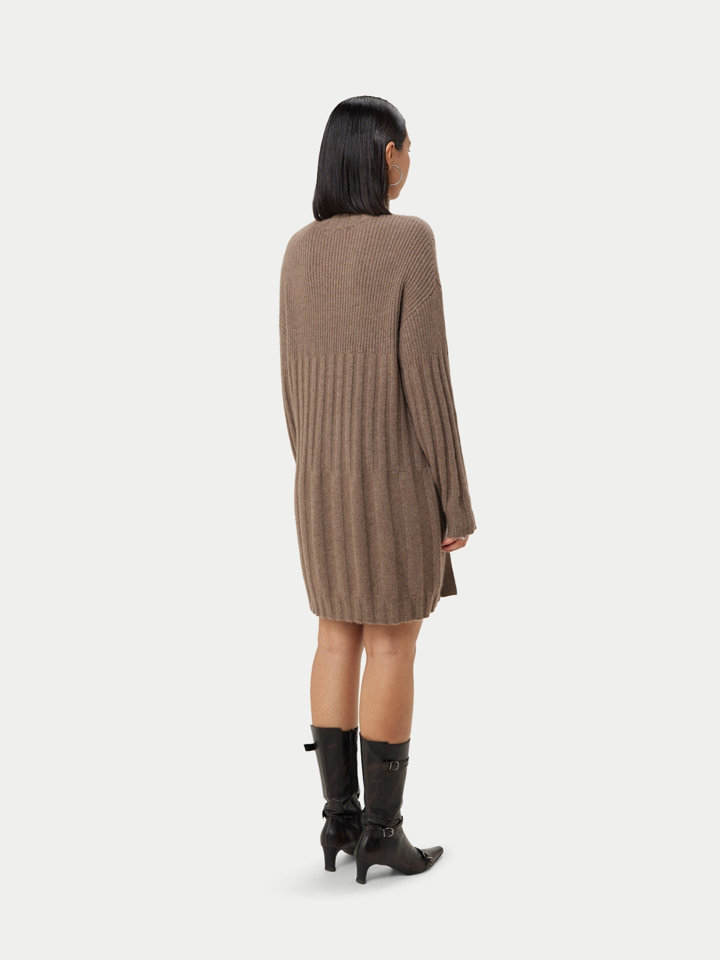 Pull long en cachemire Taupe - Gobi Cashmere