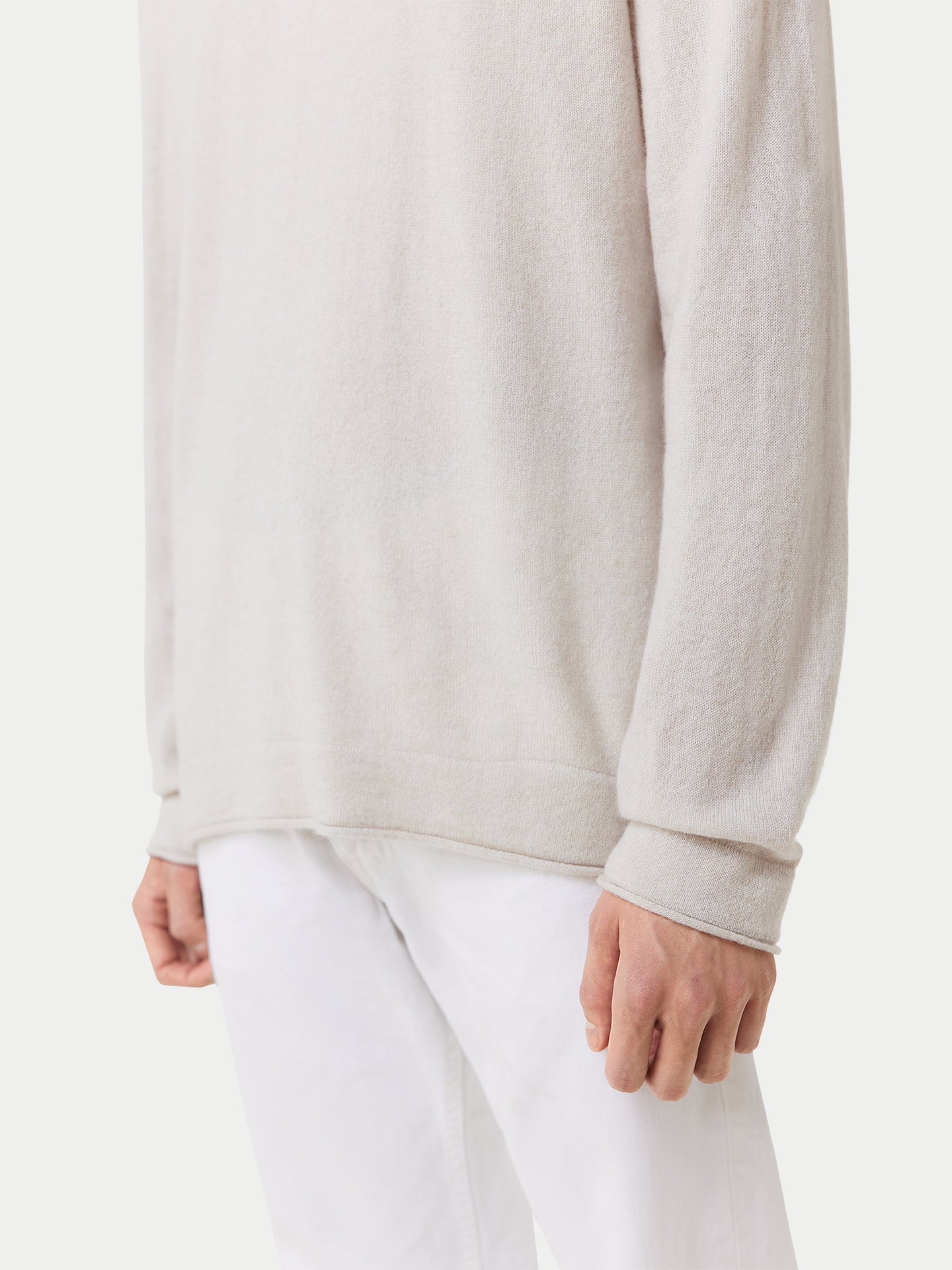 Pull col rond en cachemire Gris - Gobi Cashmere