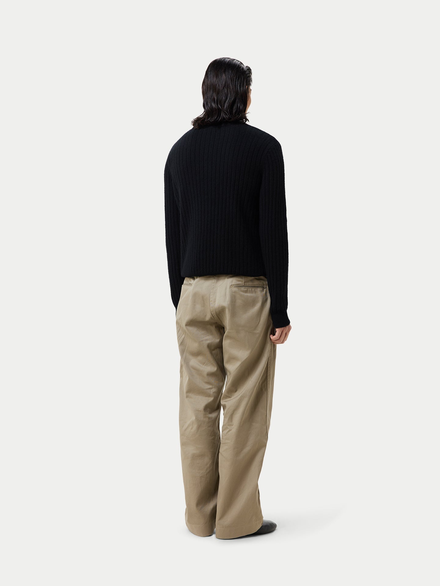 Cardigan à fermeture éclair Noir - Gobi Cashmere