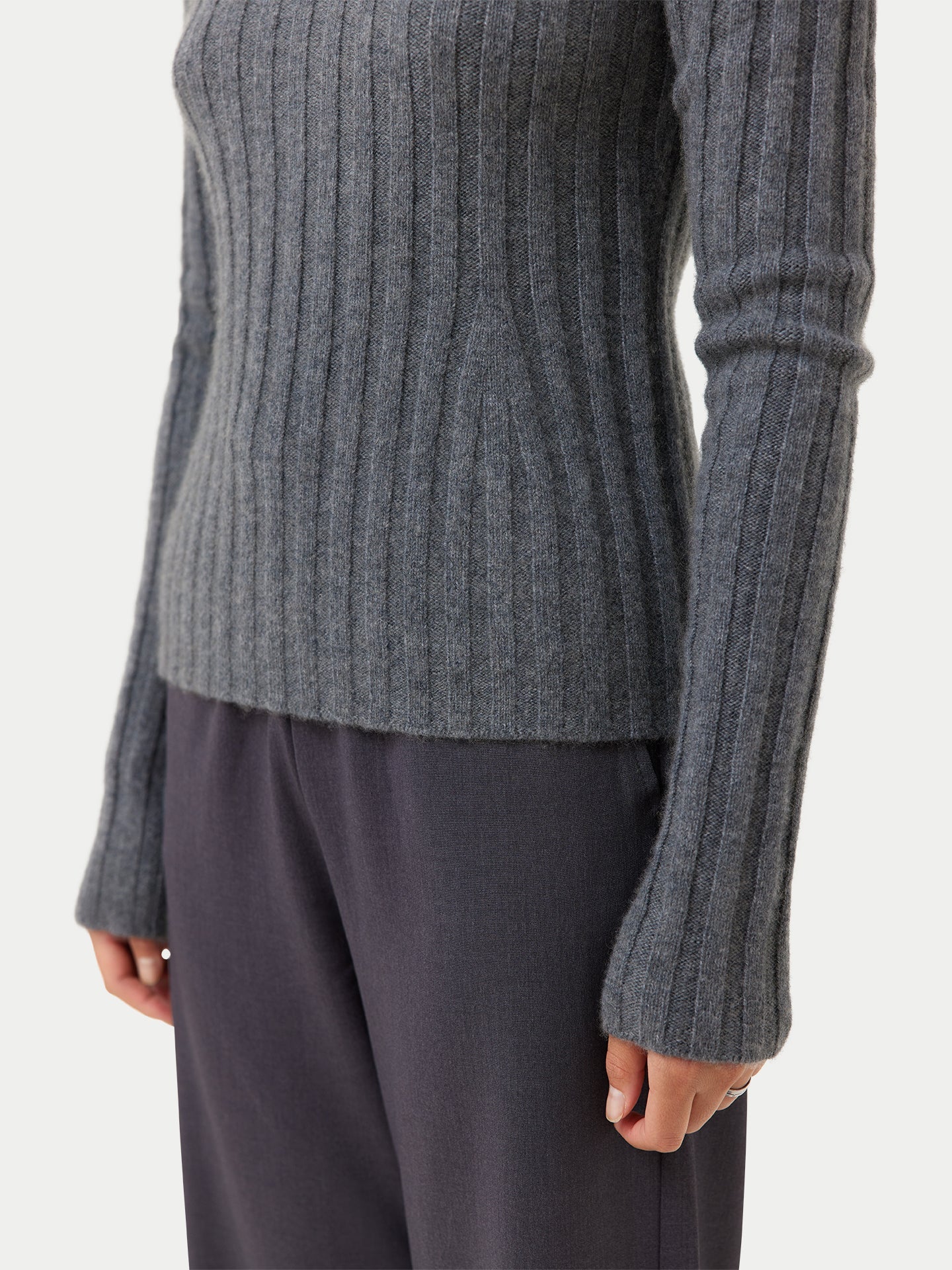 Pull en cachemire retournés Grey - Gobi Cashmere