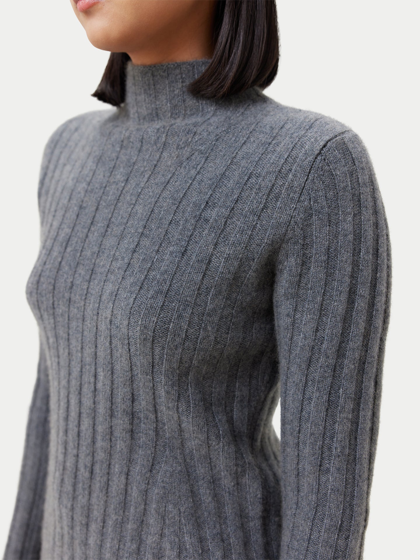 Pull en cachemire retournés Grey - Gobi Cashmere