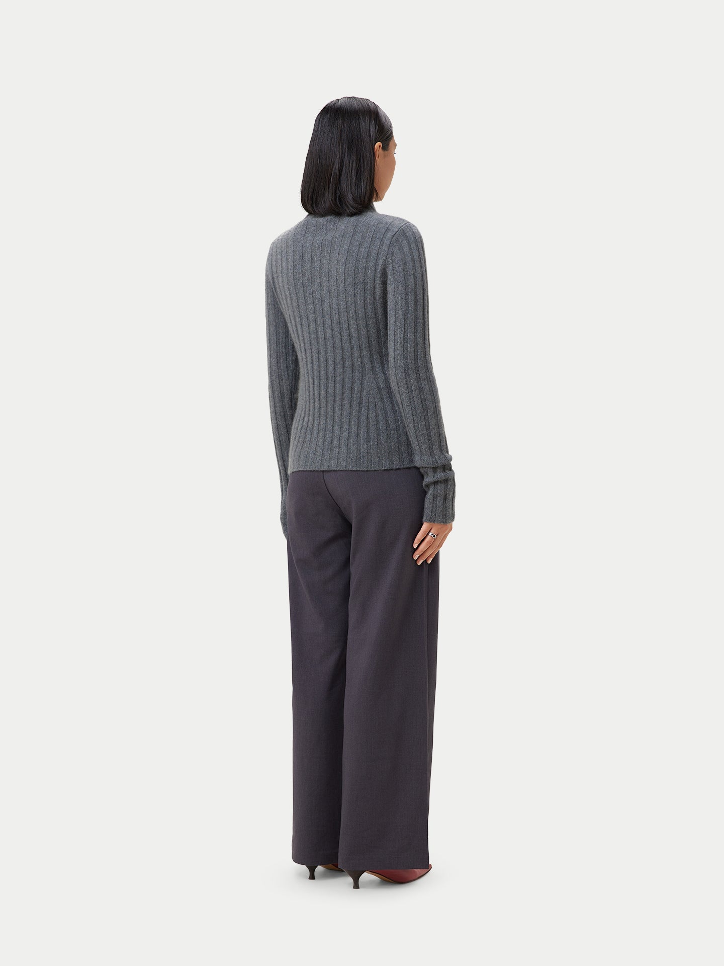Pull en cachemire retournés Grey - Gobi Cashmere