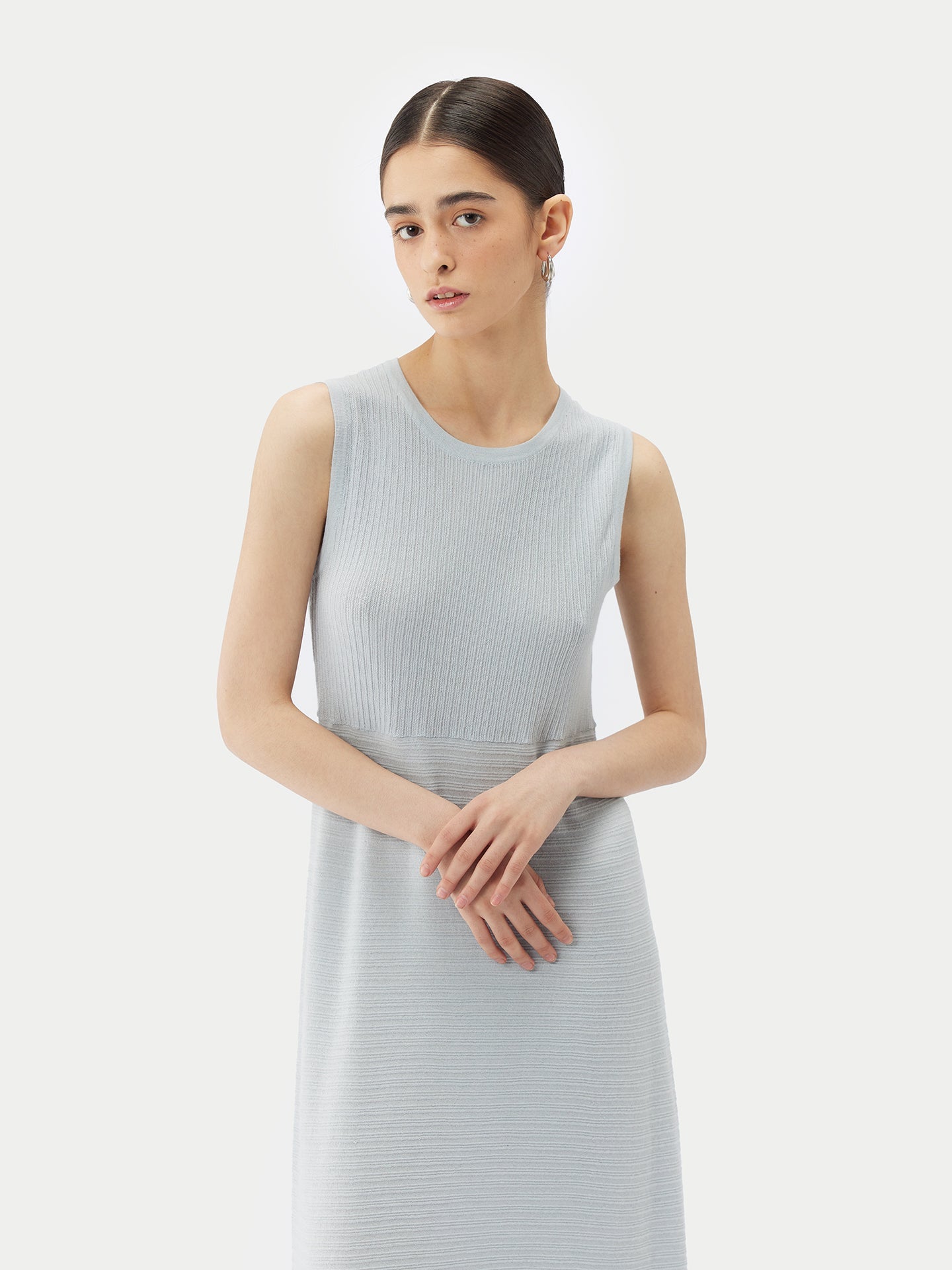 Top côtelé texturé élégant en cachemire | GOBI Cashmere