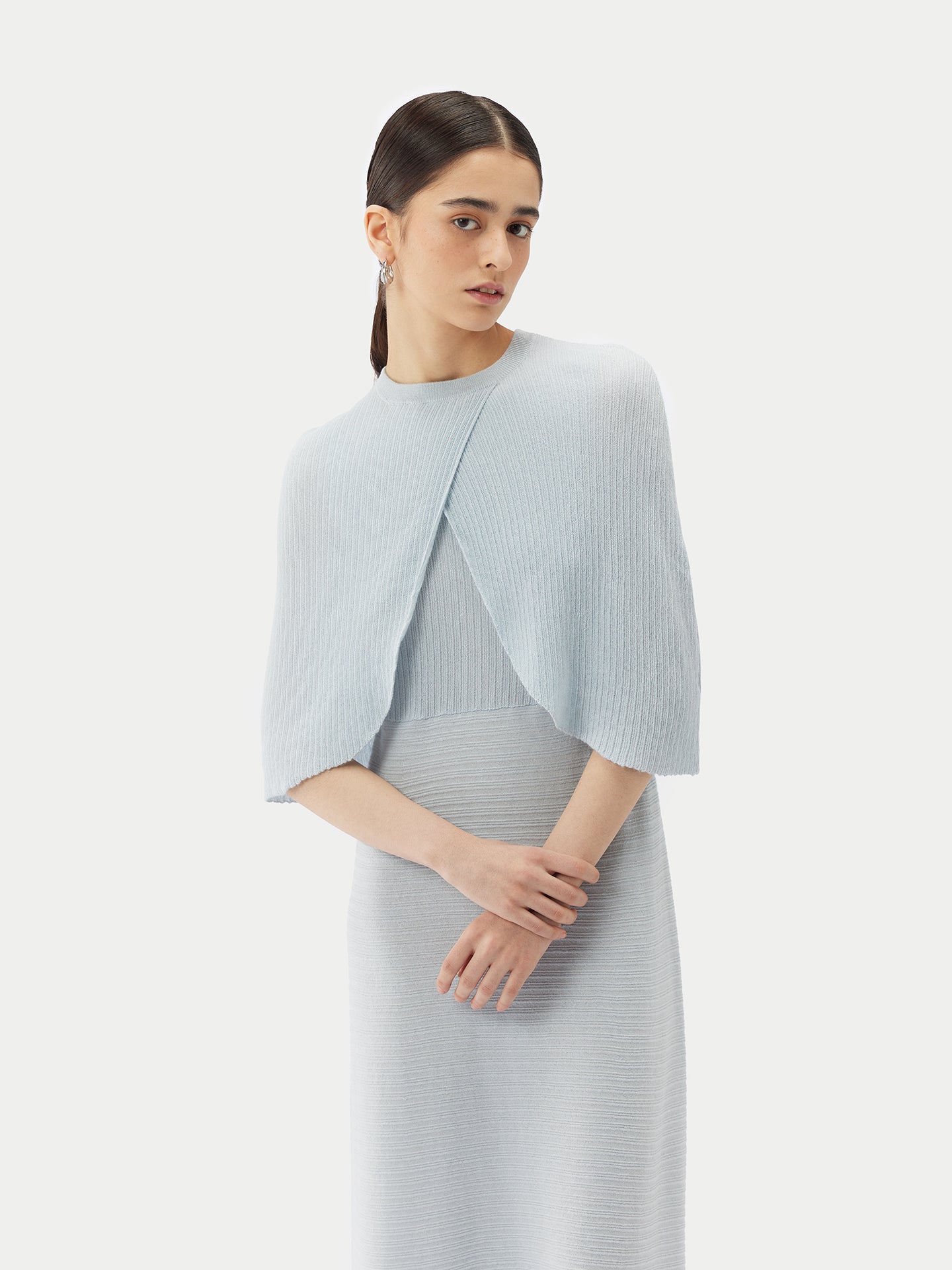 Capelet léger en cachemire et soie | GOBI Cashmere