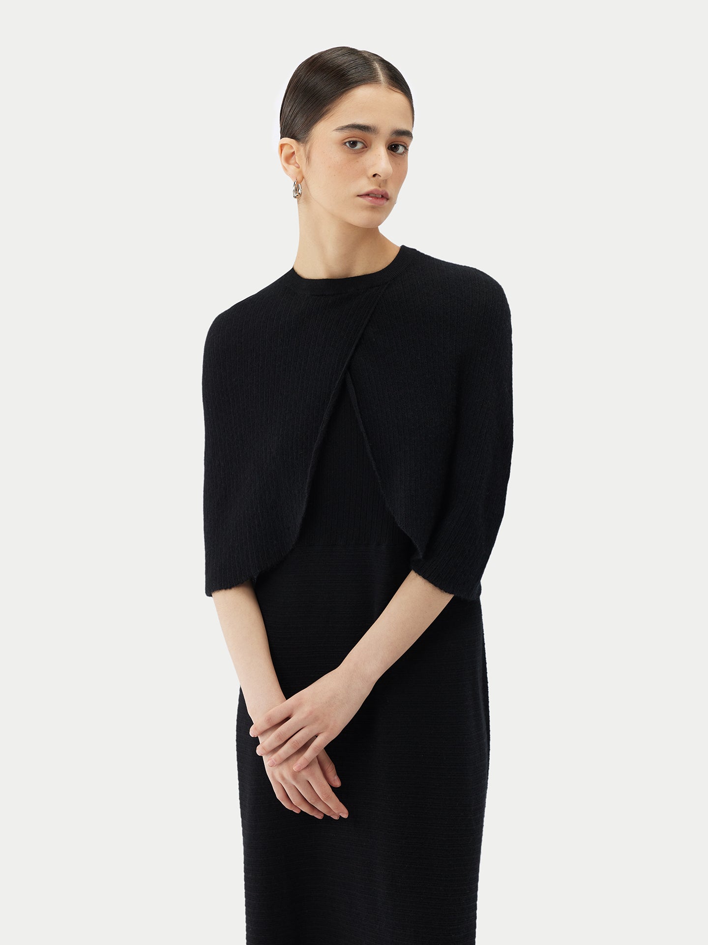 Capelet léger en cachemire et soie | GOBI Cashmere