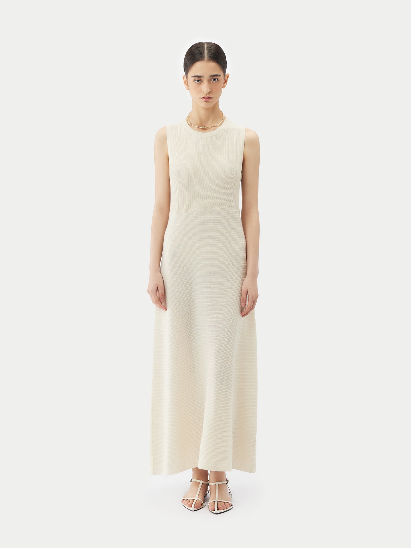 Top côtelé texturé élégant en cachemire | GOBI Cashmere
