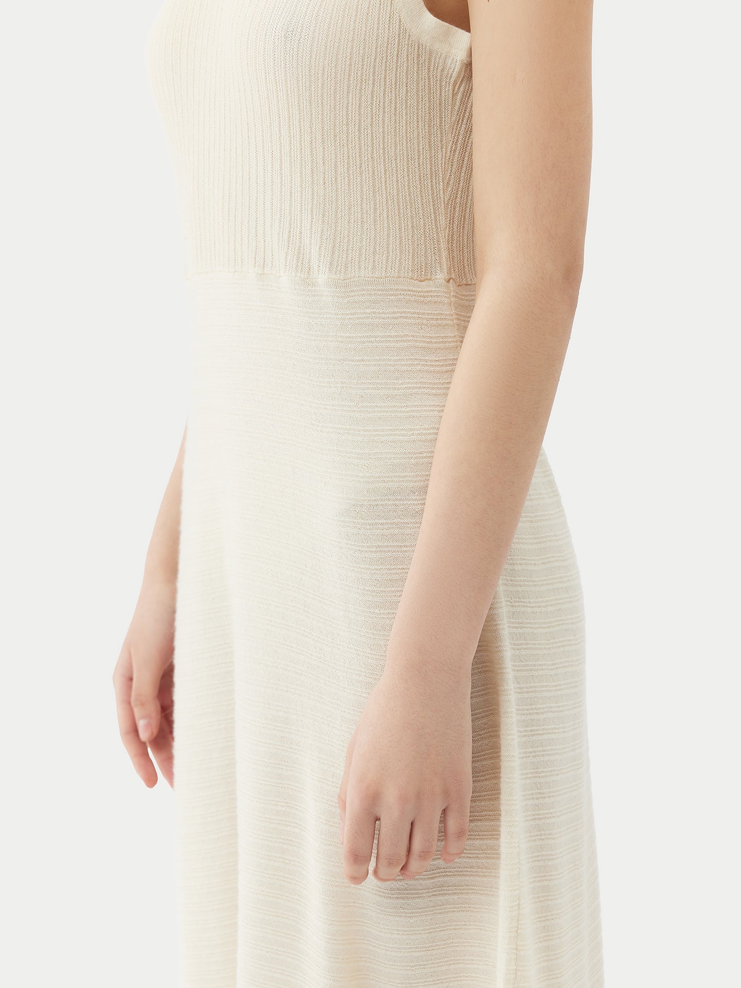 Top côtelé texturé élégant en cachemire | GOBI Cashmere