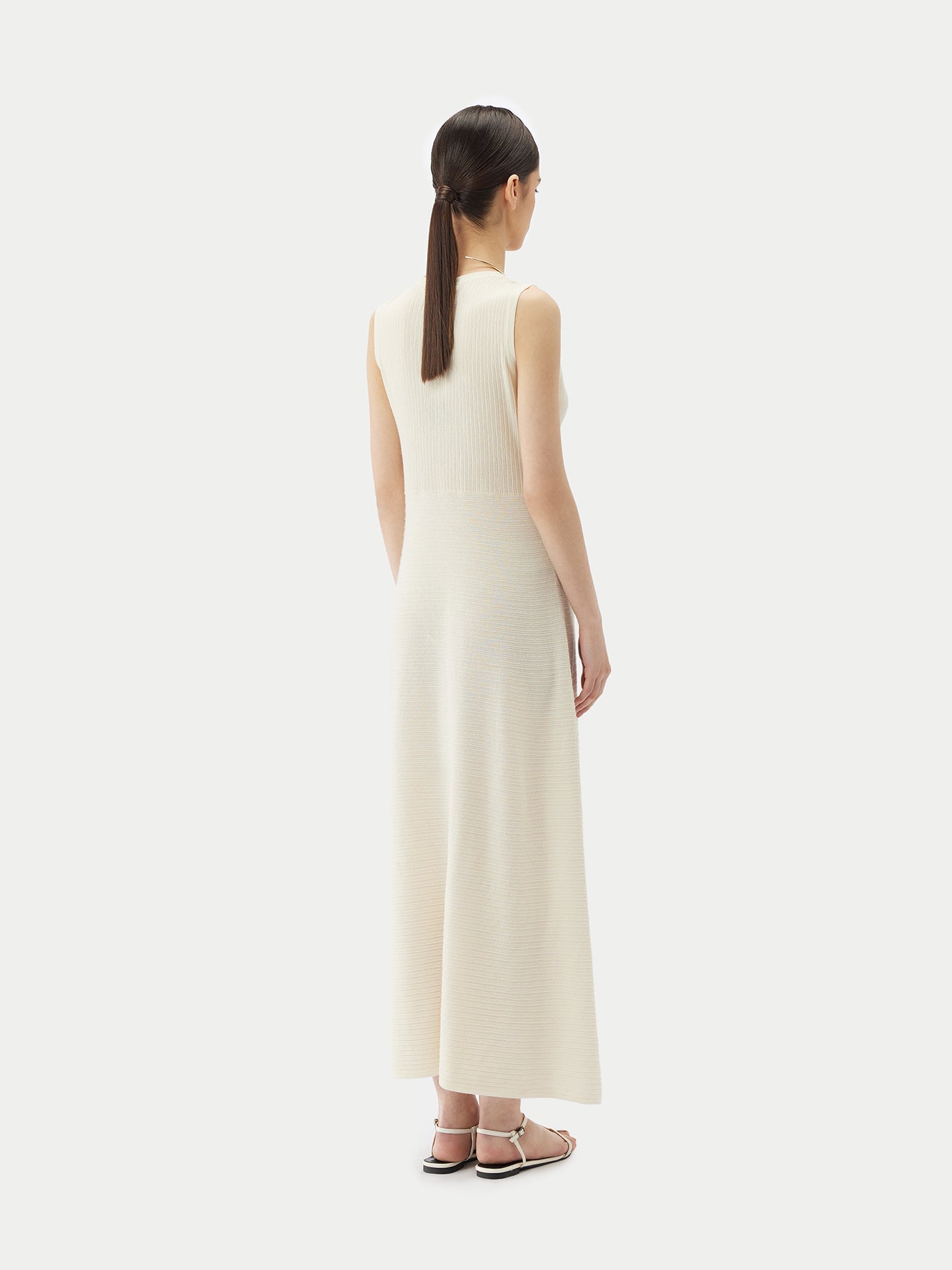 Top côtelé texturé élégant en cachemire | GOBI Cashmere