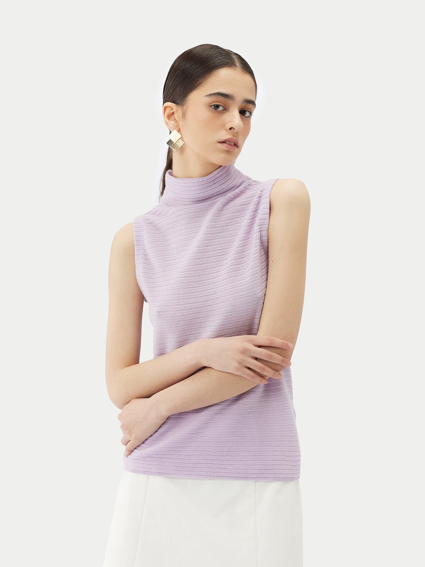 Col roulé léger en soie et cachemire | GOBI Cashmere