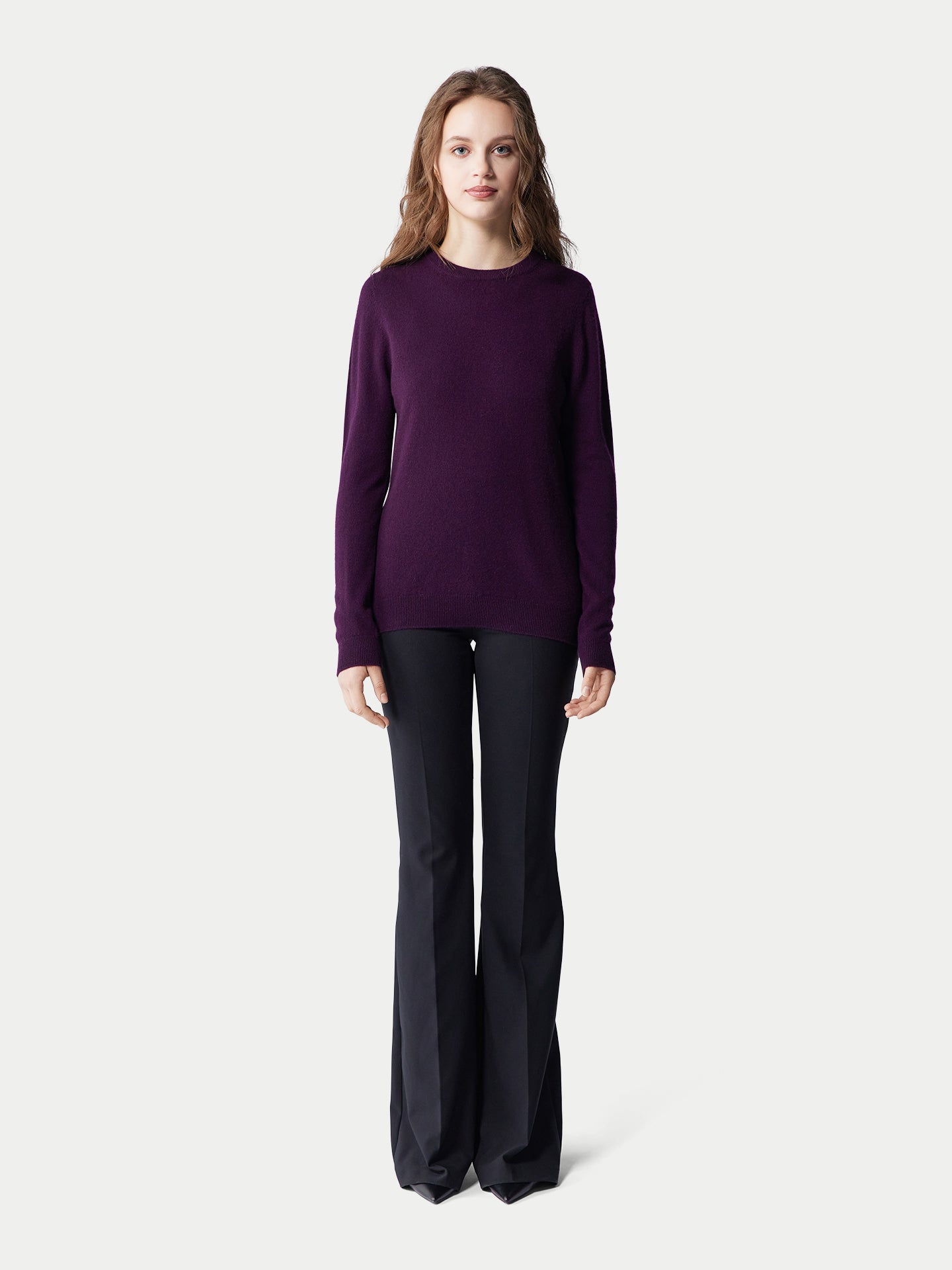 Pull col rond en cachemire Essential pour femmes