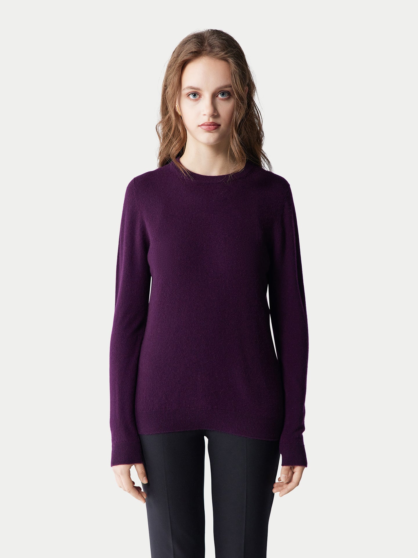 Pull col rond en cachemire Essential pour femmes