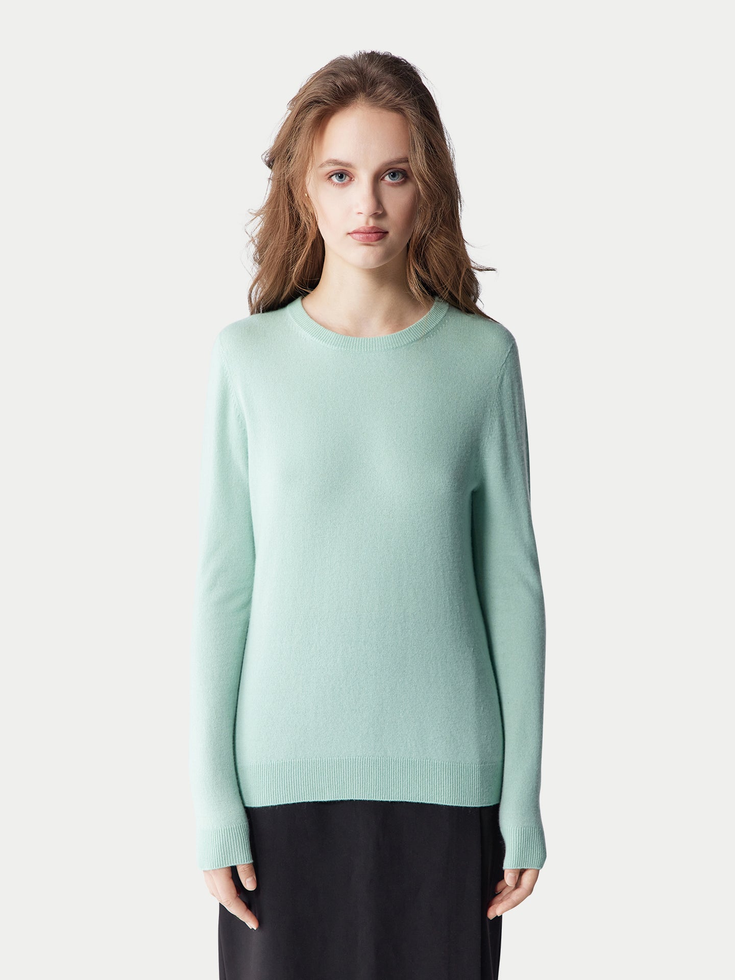 Pull col rond en cachemire Essential pour femmes