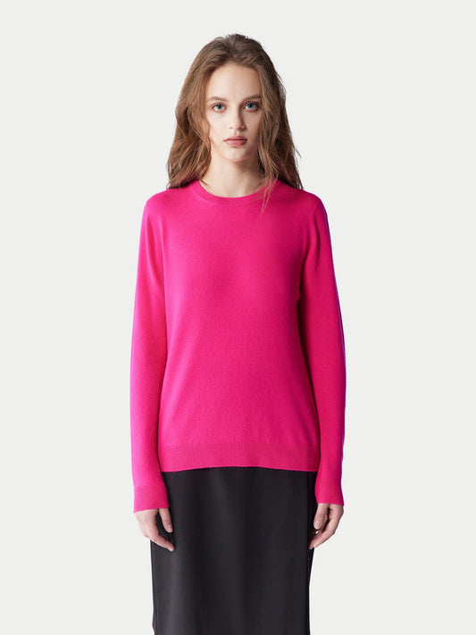 Pull col rond en cachemire pour femmes