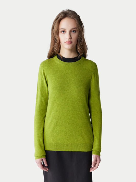 Pull col rond en cachemire pour femmes